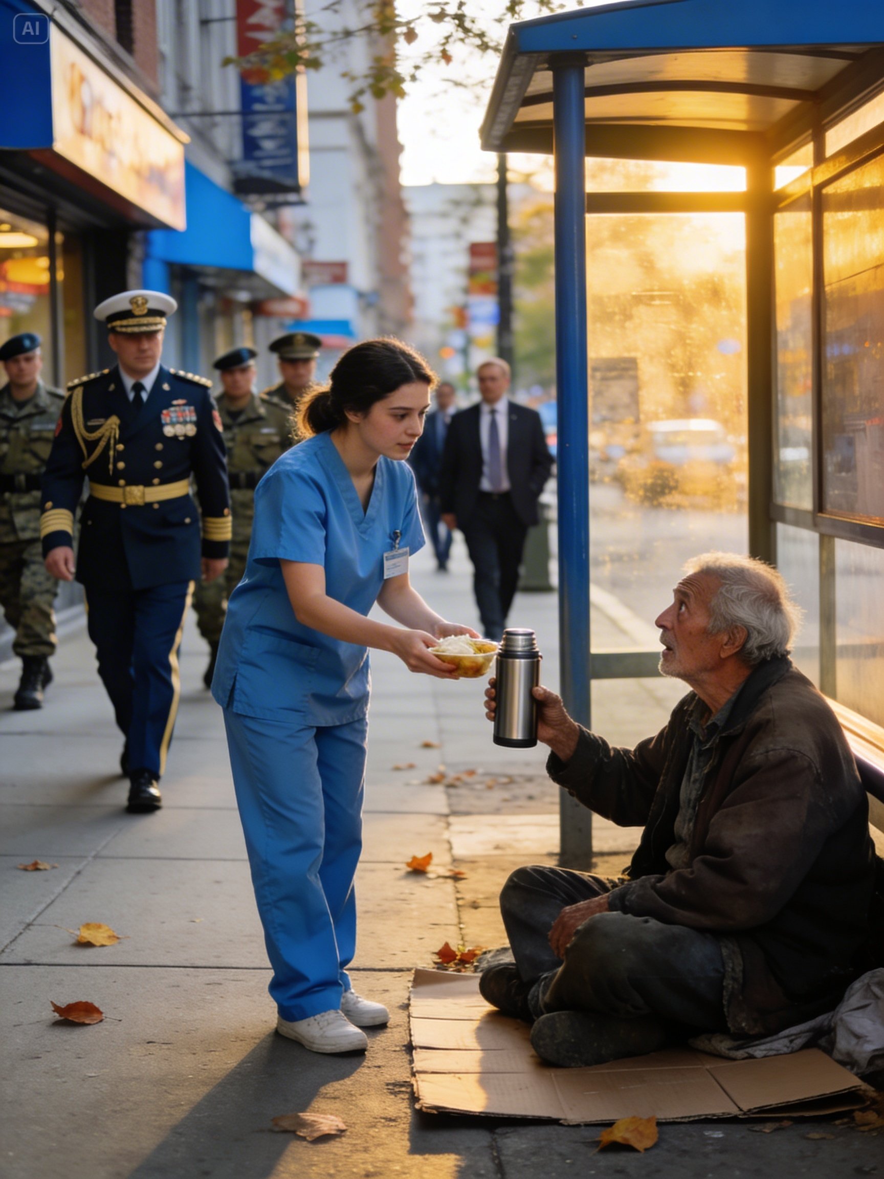 Black Girl Brought Breakfast to Old Man Daily — One Day, Military Officers Arrived at Her Door