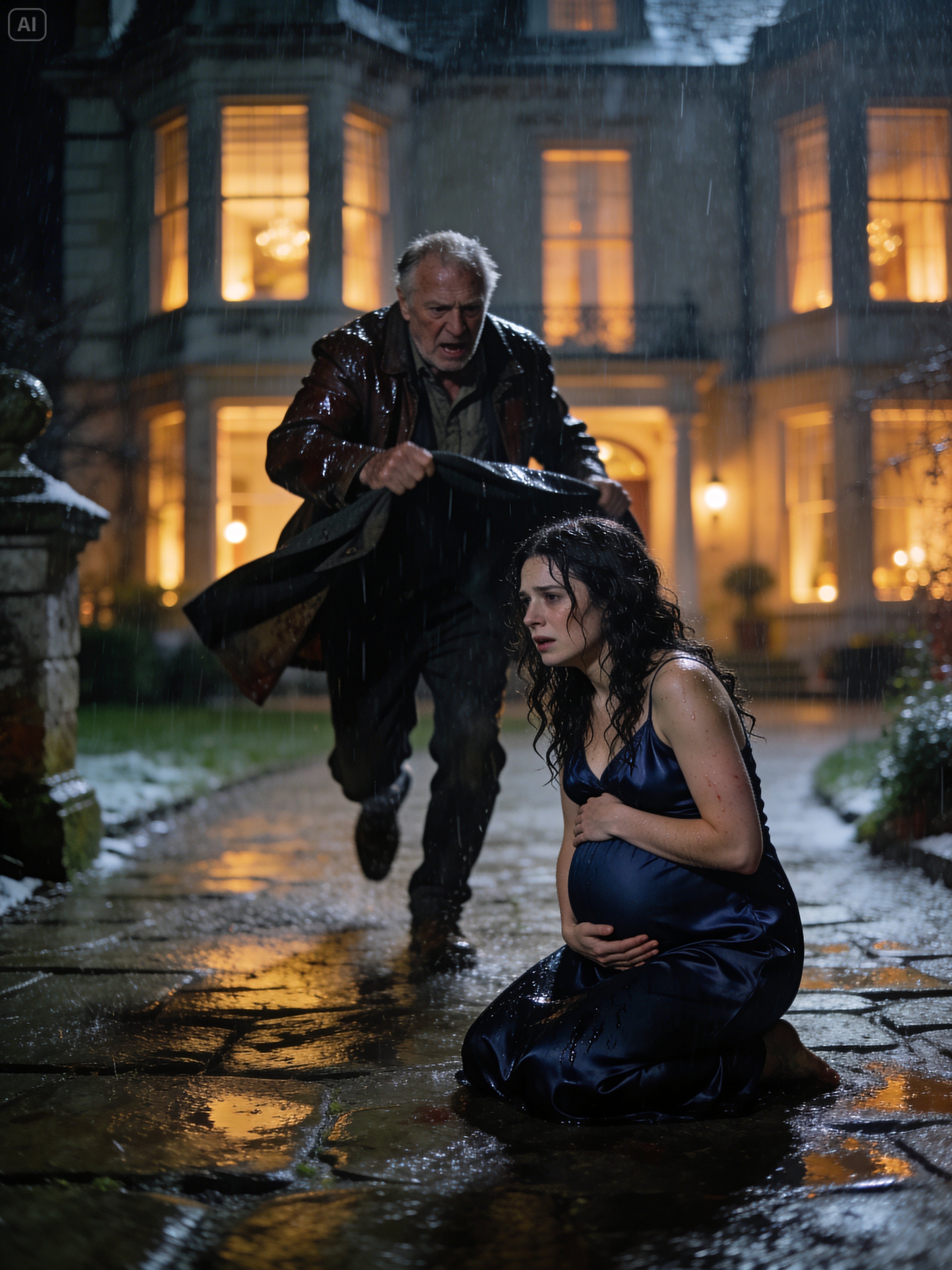 My Son-In-Law Made My Pregnant Daughter Kneel In The Rain Because She Bought A Dress… I Calmly Said…