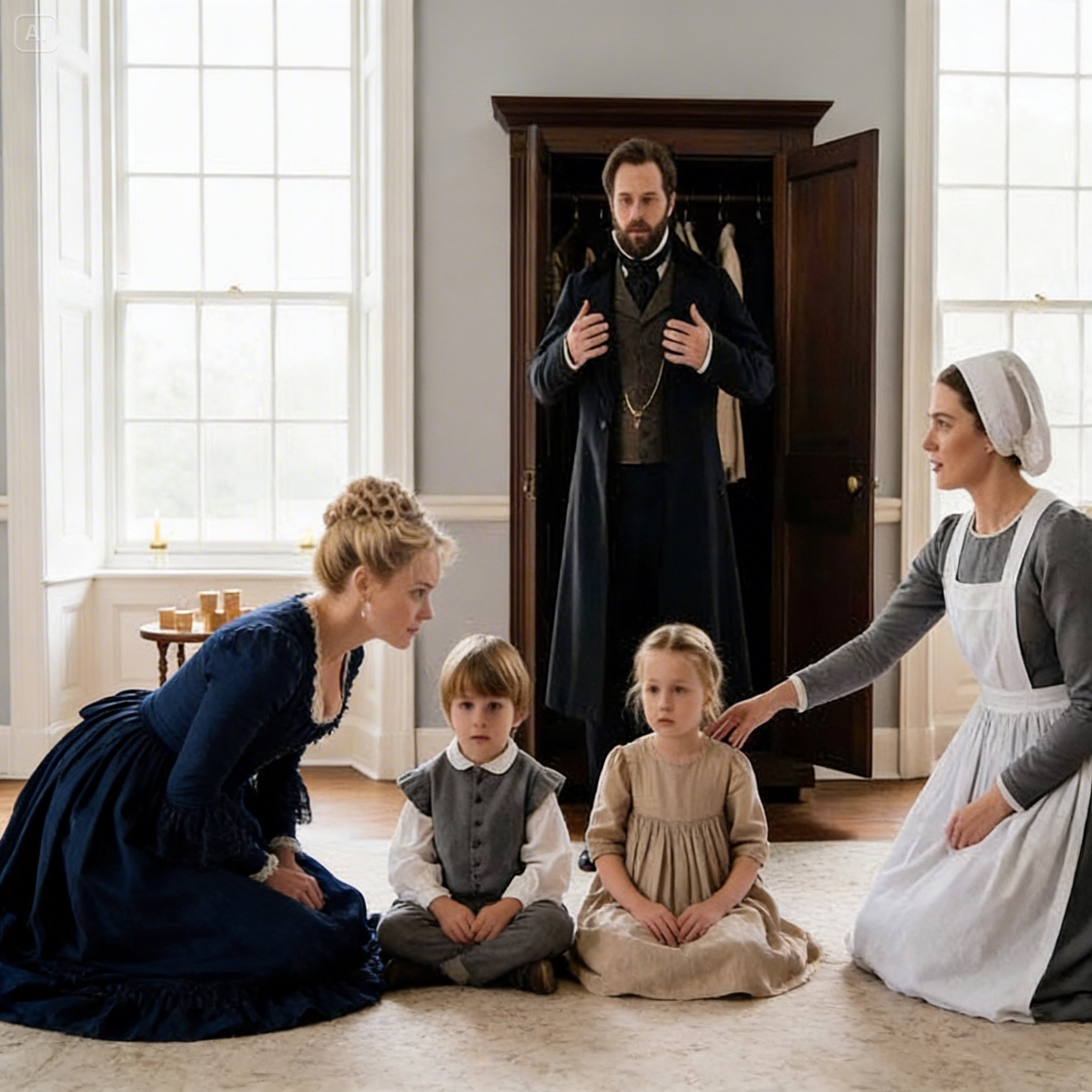 A WIDOWED DUKE HID TO SEE HOW HIS FIANCÉE TREATED HIS TWINS… UNTIL THE MAID…