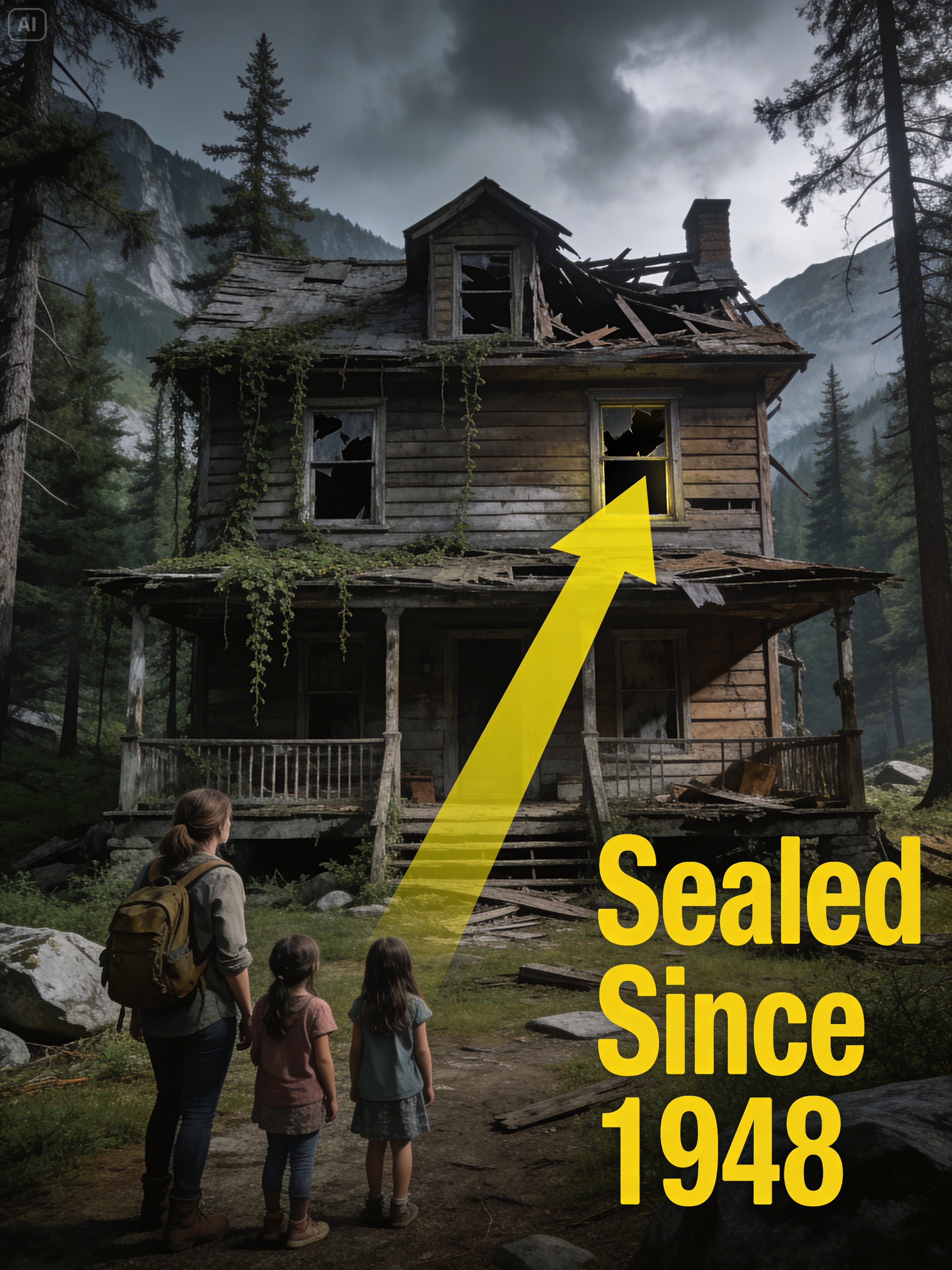 Homeless Mom Inherited Grandfather’s Mountain Cabin Sealed Since 1948 — When She Opened It