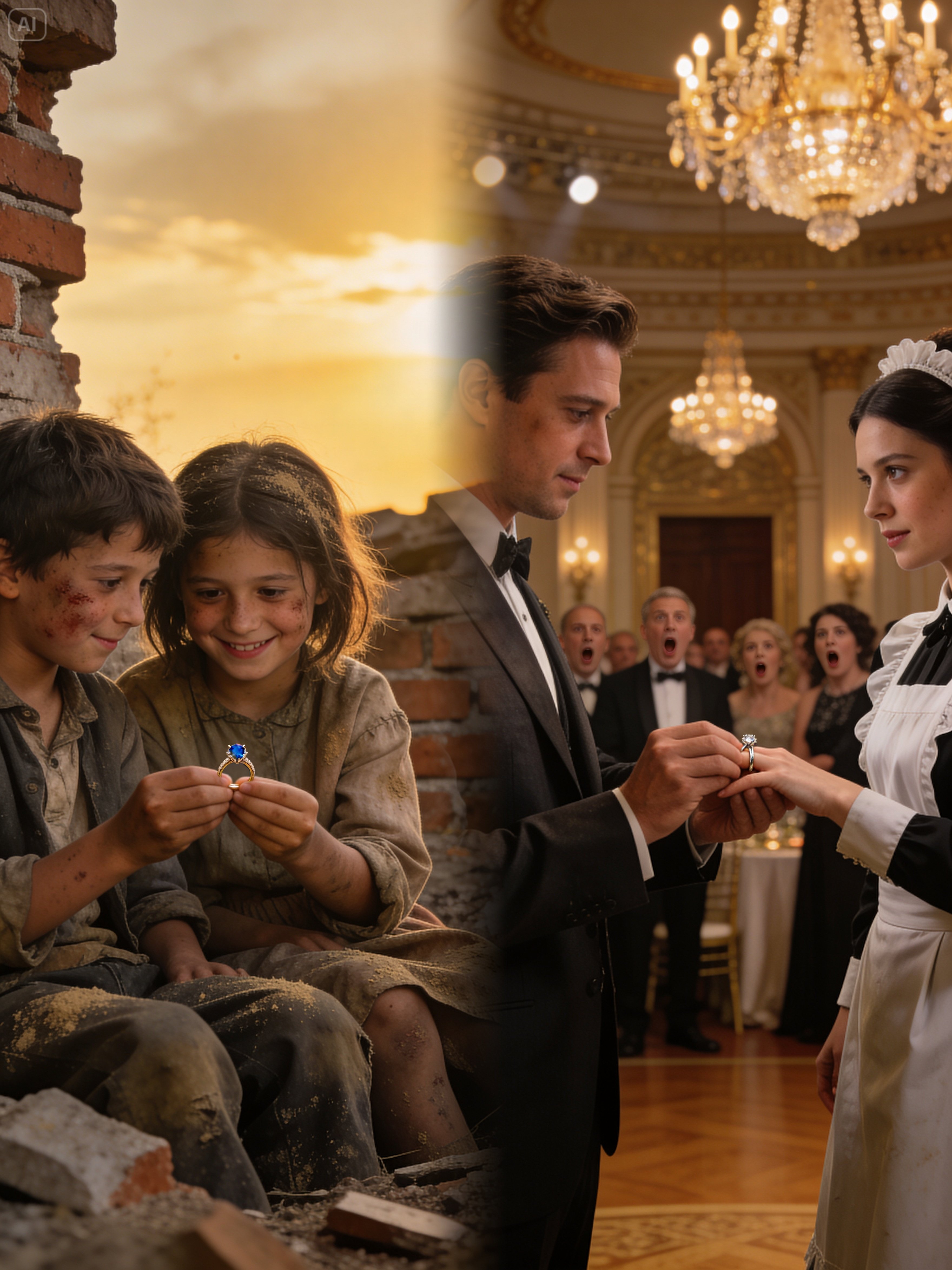 The Billionaire Froze Seeing the Maid’s Ring – His Promise as a Poor Orphan: “I’ll Marry You