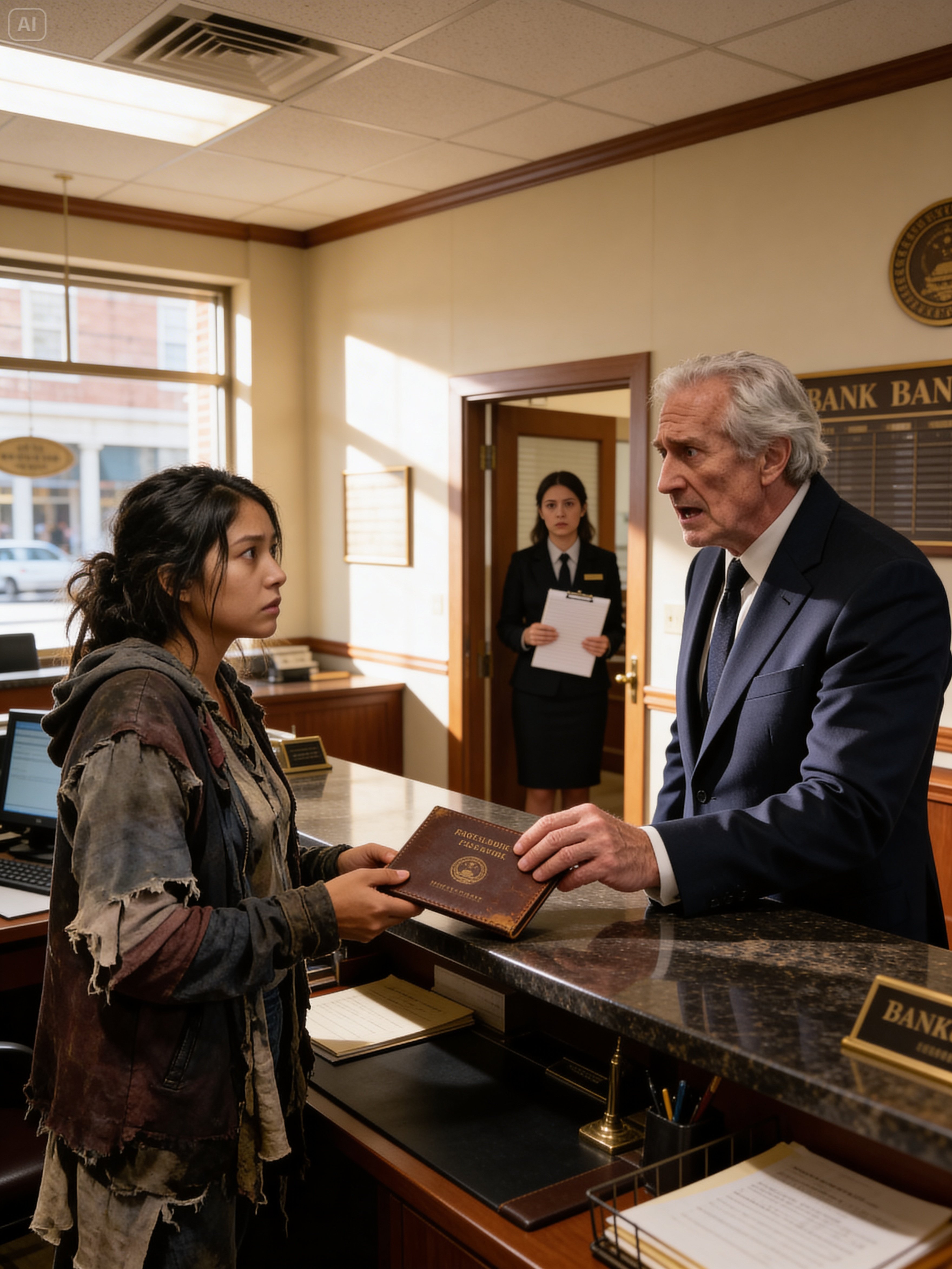 “This Passbook SHOULD HAVE STAYED BURIED” — Mom Threw Away Grandpa’s Gift — But The Bank Manager…