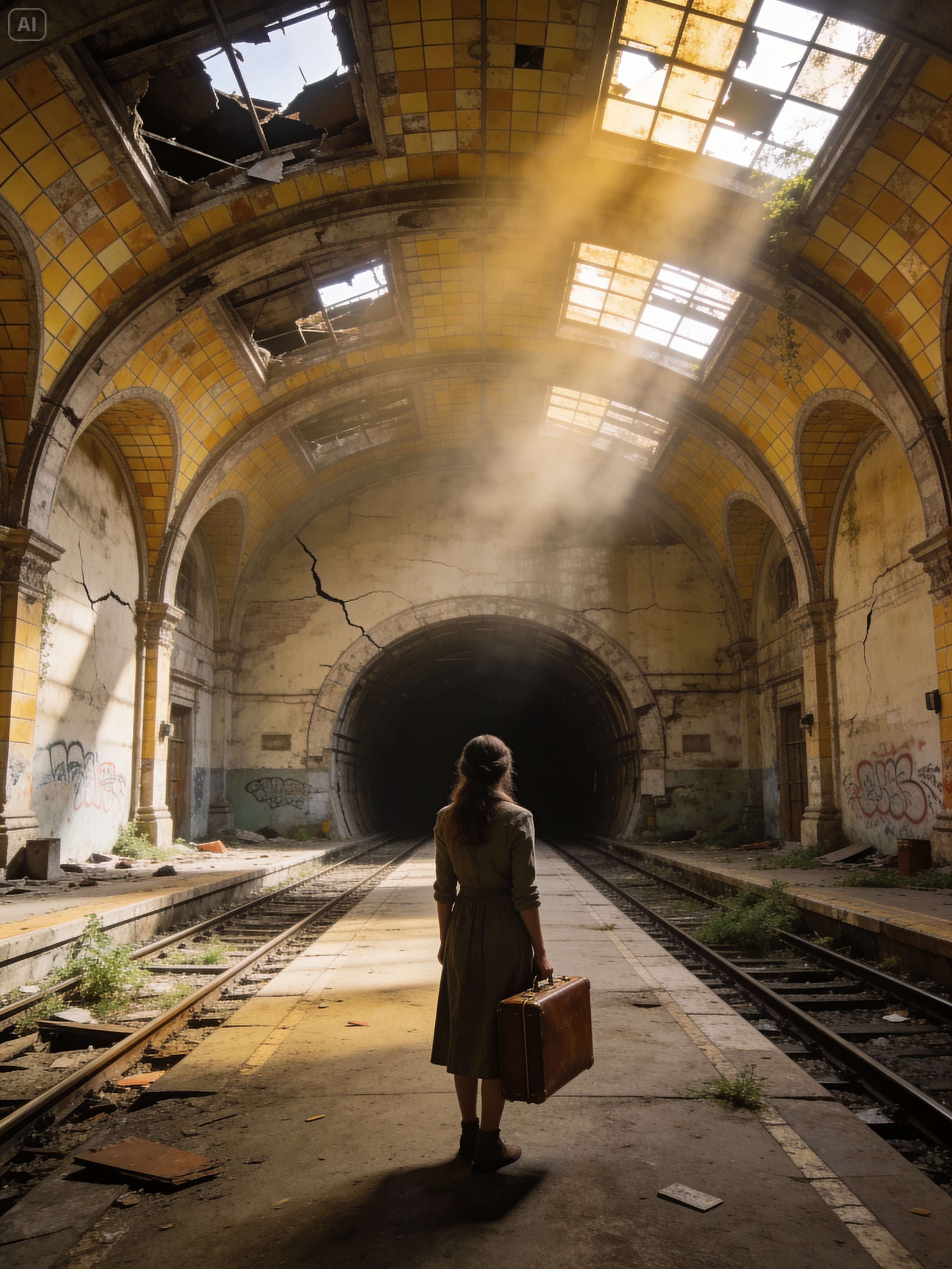 Her Husband Took Everything, So She Built a Secret Home Inside an Abandoned Subway Tunnel, months…
