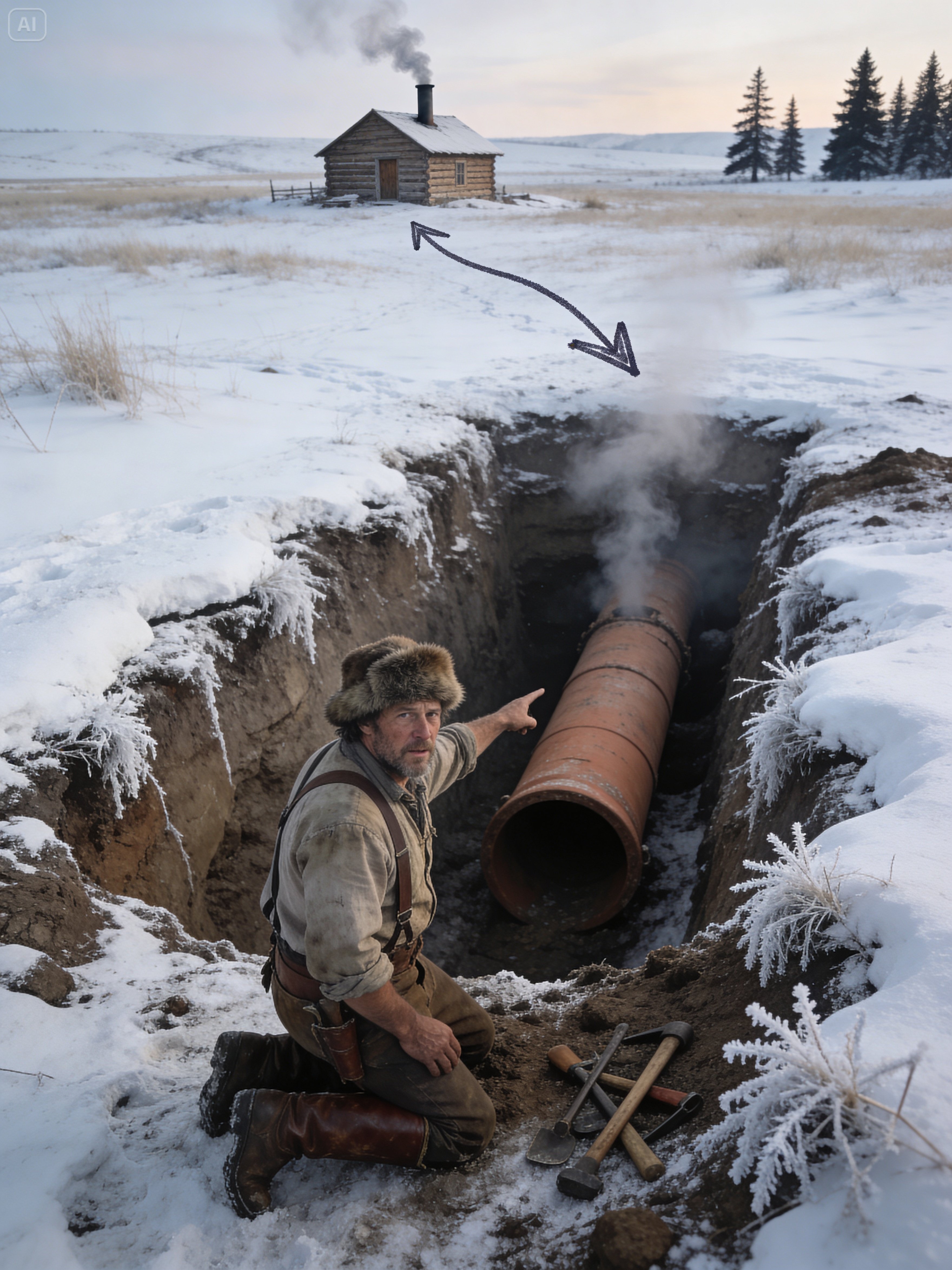 Everyone Laughed At His “Buried” Air Pipe — Until It Stopped Drafts Cold