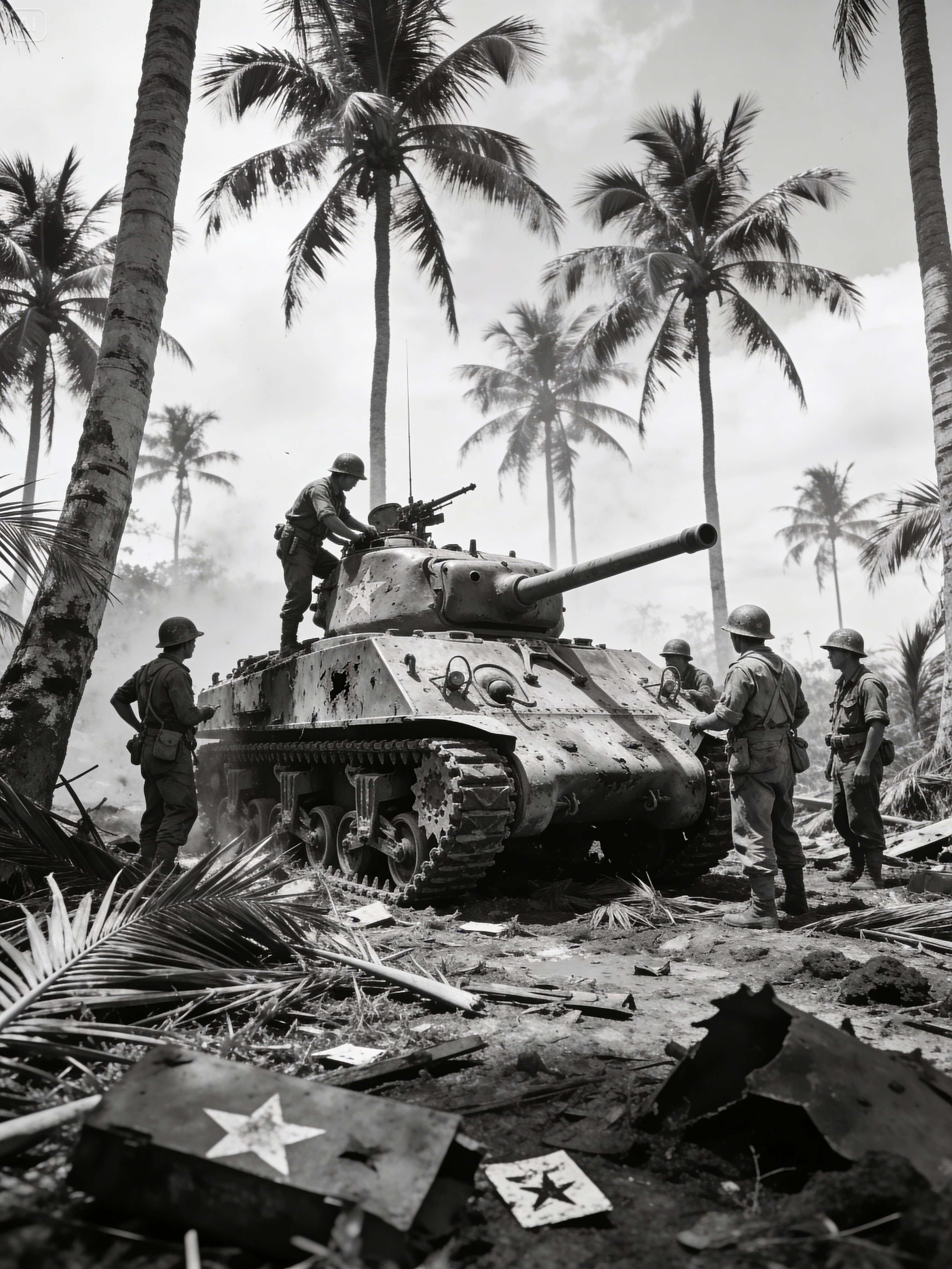 US Marines Found A Japanese Ha-Go Tank — Laughed That .50 Cal Bullets Went Straight Through It