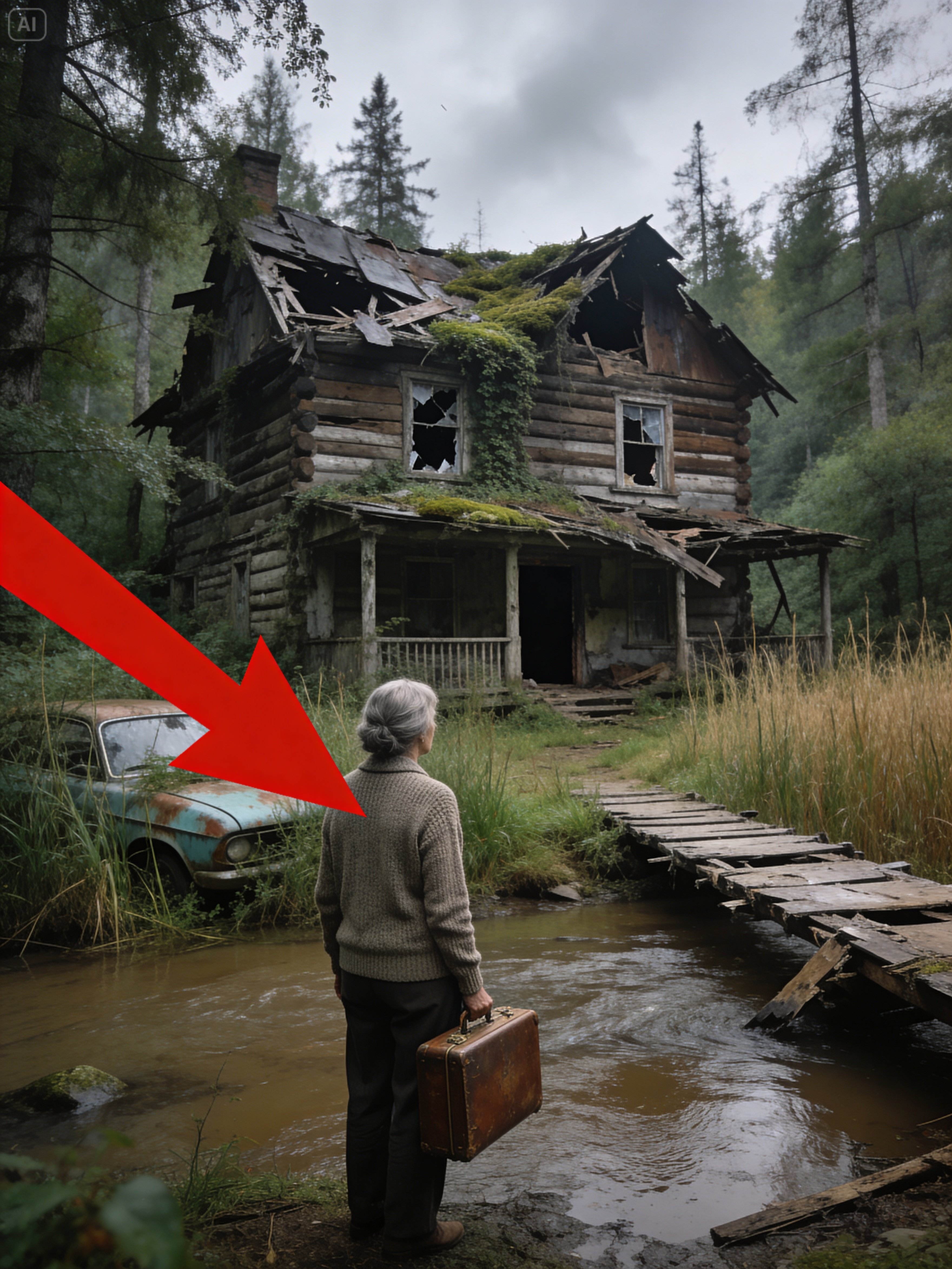 Left With Only A Dilapidated Shack After Divorce — What She Found Inside Shocked Everyone!