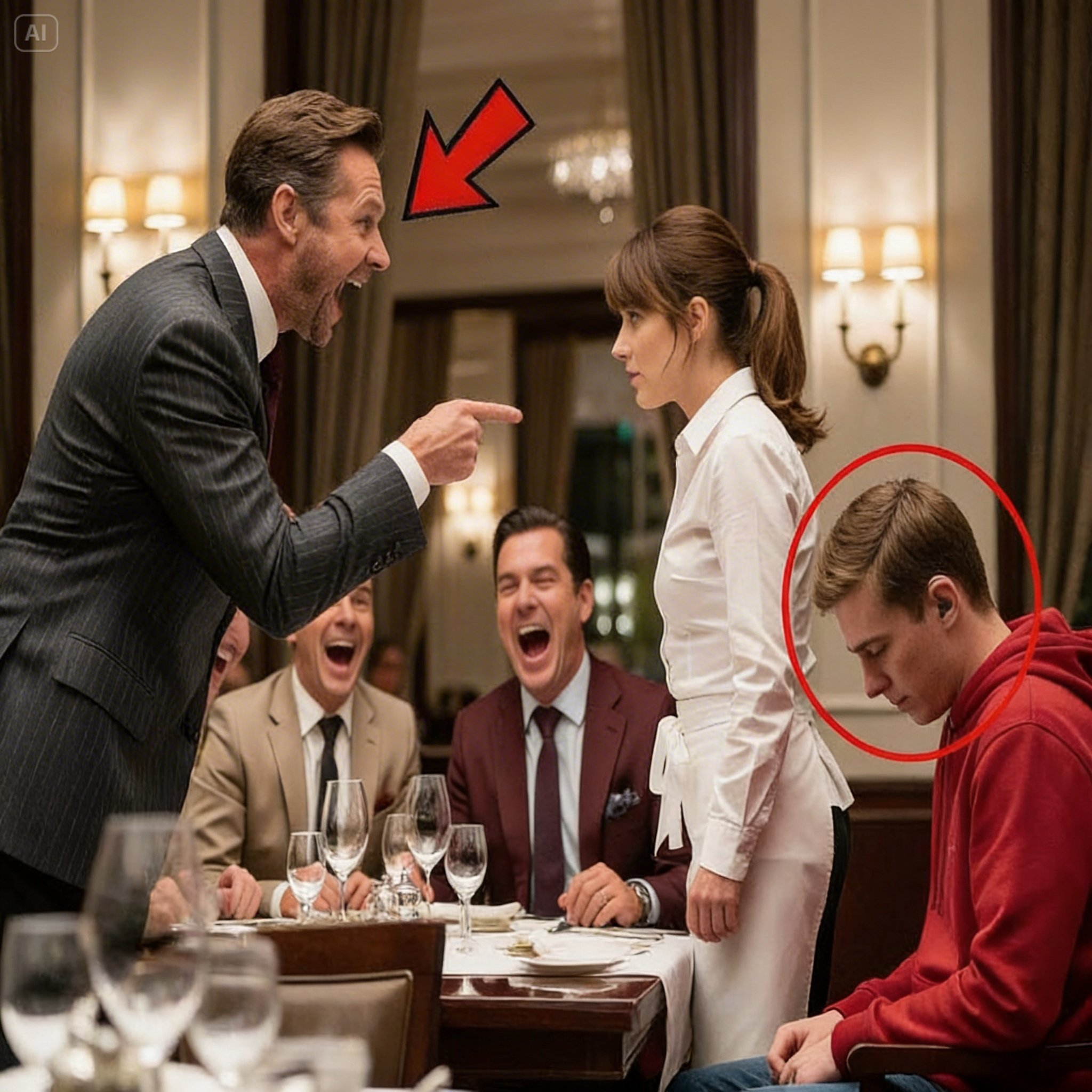 “TALK TO MY DEAF SON!” โ MOCKED THE ARROGANT BILLIONAIREโฆ BUT THE WAITRESS SHUT HIM UP