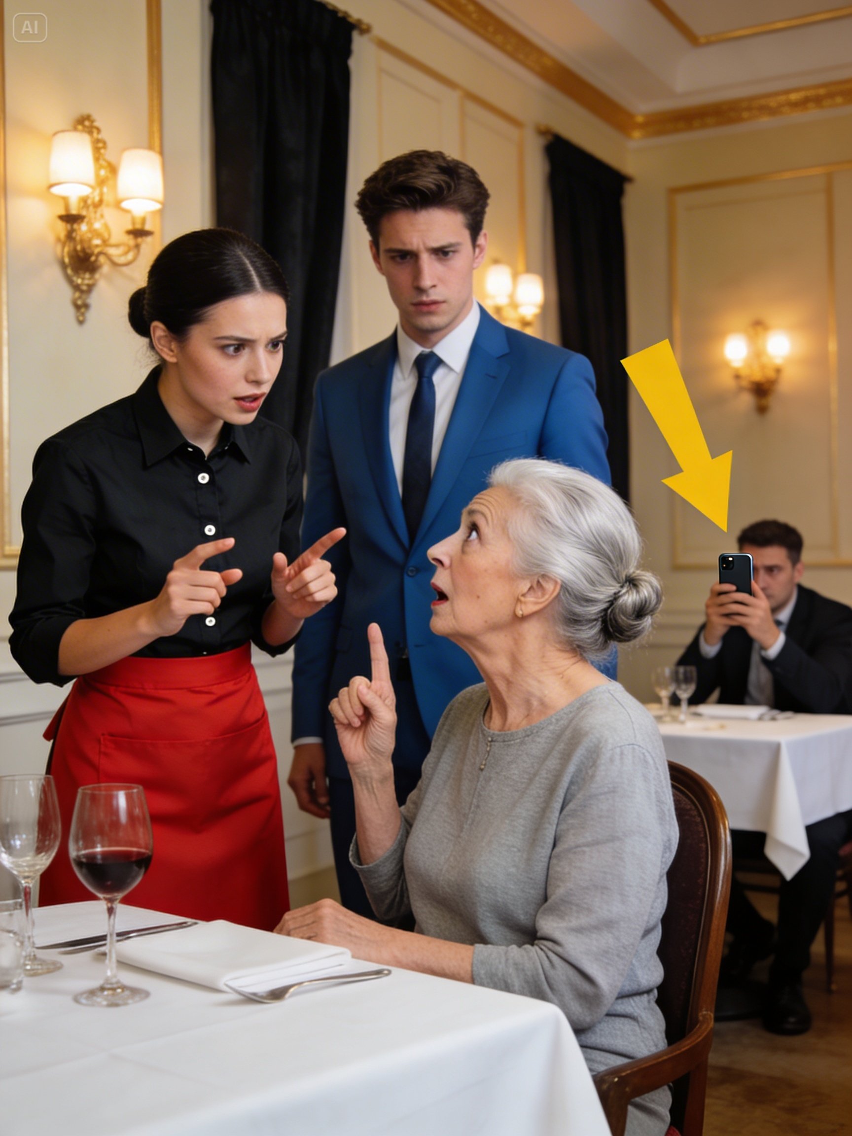 Shy waitress greeted billionaire’s deaf mom — her sign language left everyone shocked