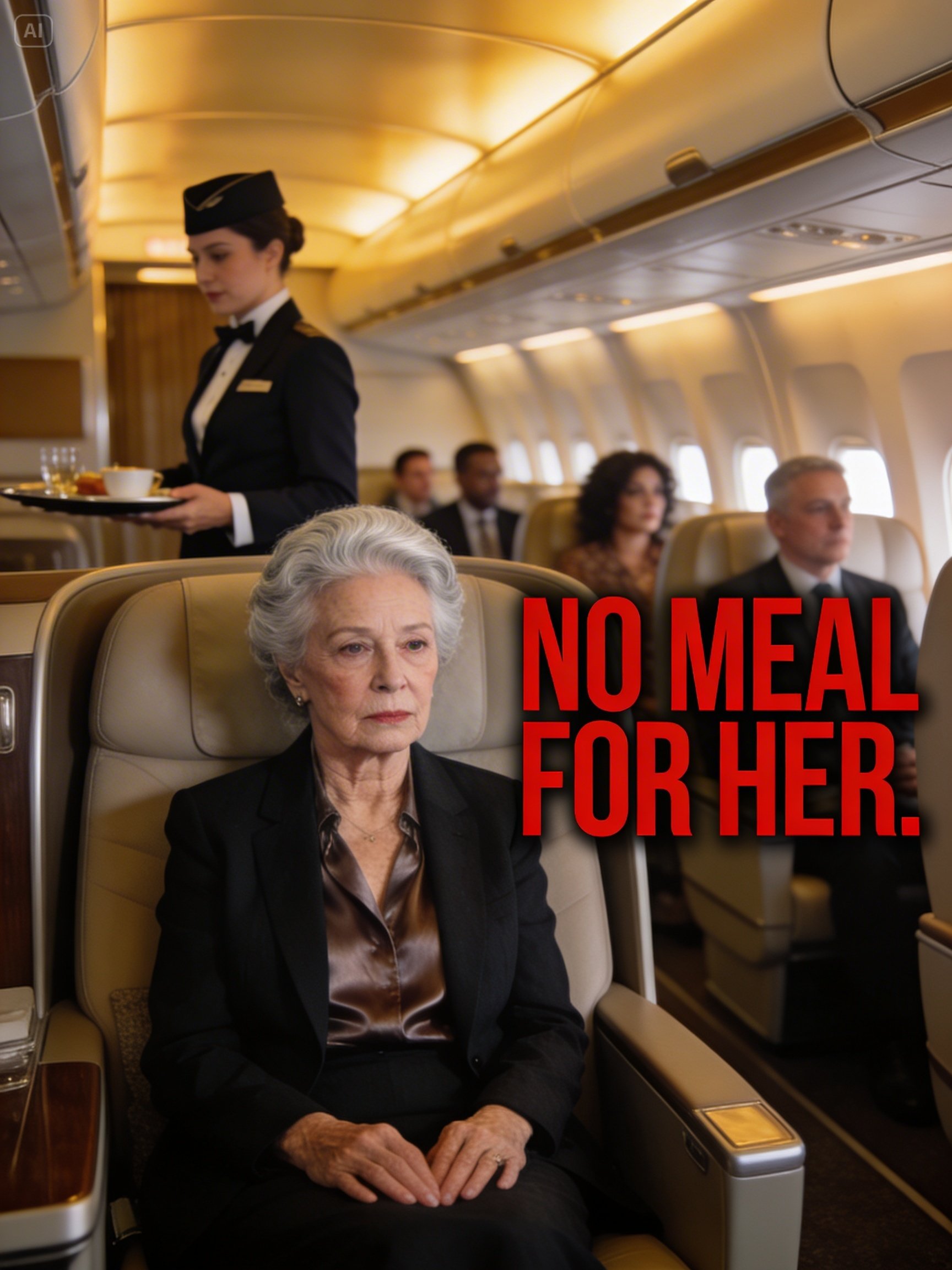 I Was Denied My Meal in First Class… After Landing, the Crew Went Silent