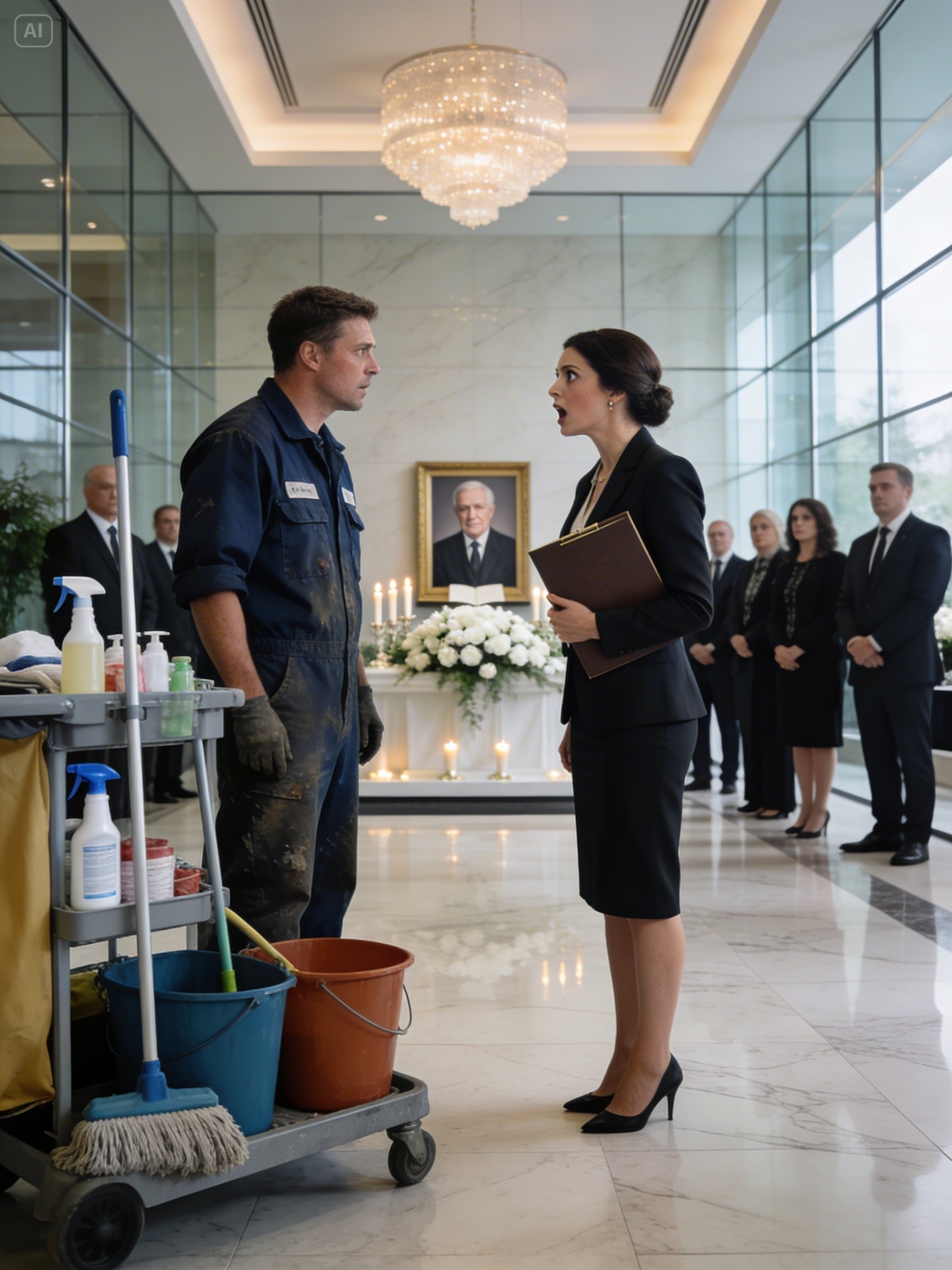 A Ruthless CEO Fired a Single Dad Janitor — Then Froze When His Name Appeared on Her Father’s Will