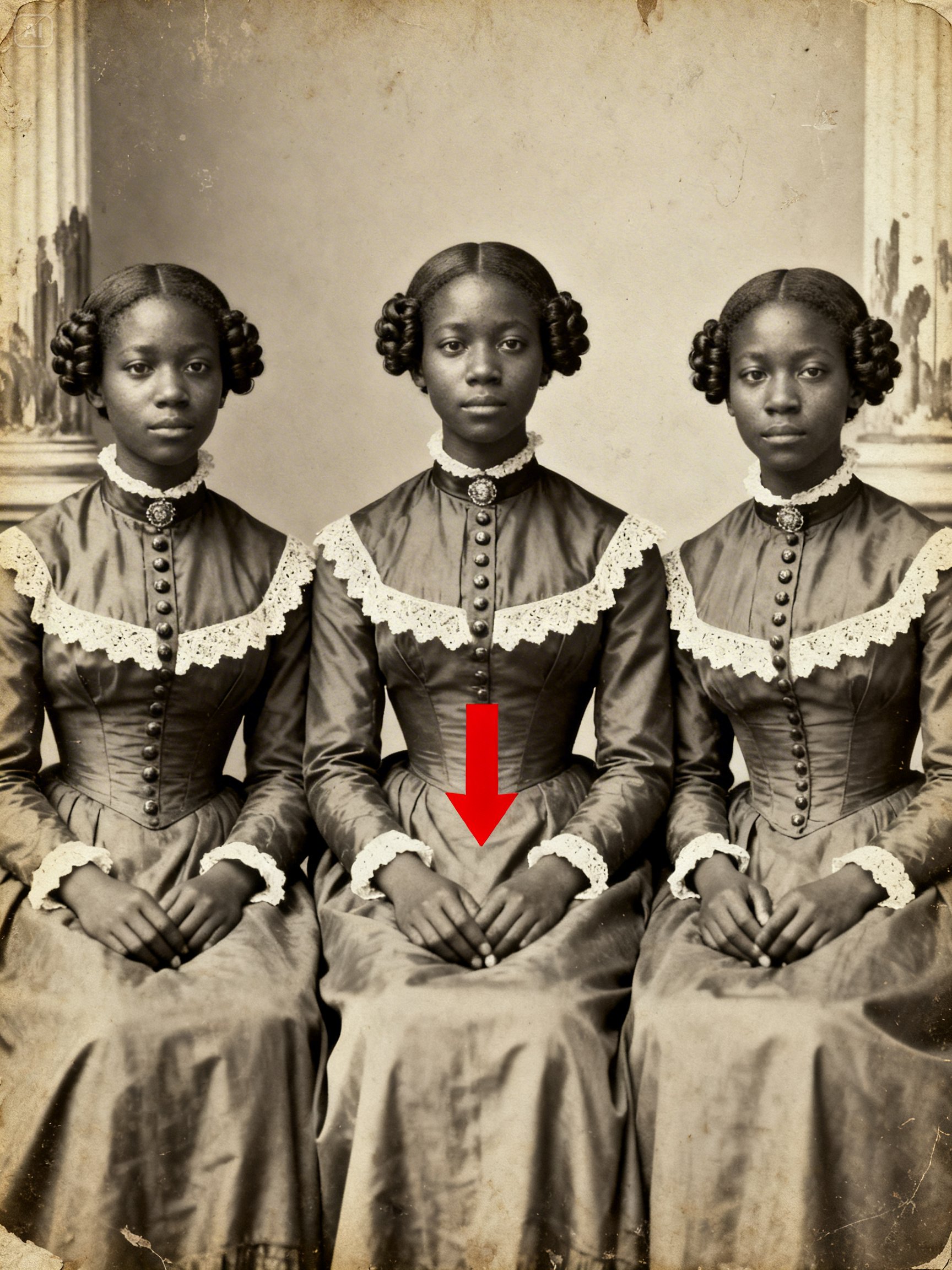 It was just a portrait of three sisters — but experts zoom in and discover a secret