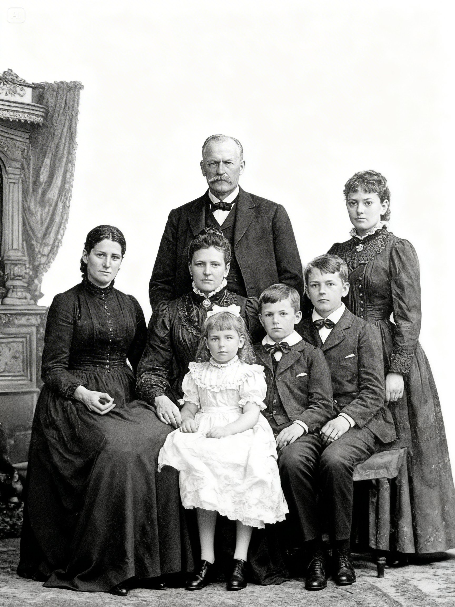 1887 Family Portrait Discovered — And Historians Freeze When They Notice the Hidden Hand Gesture