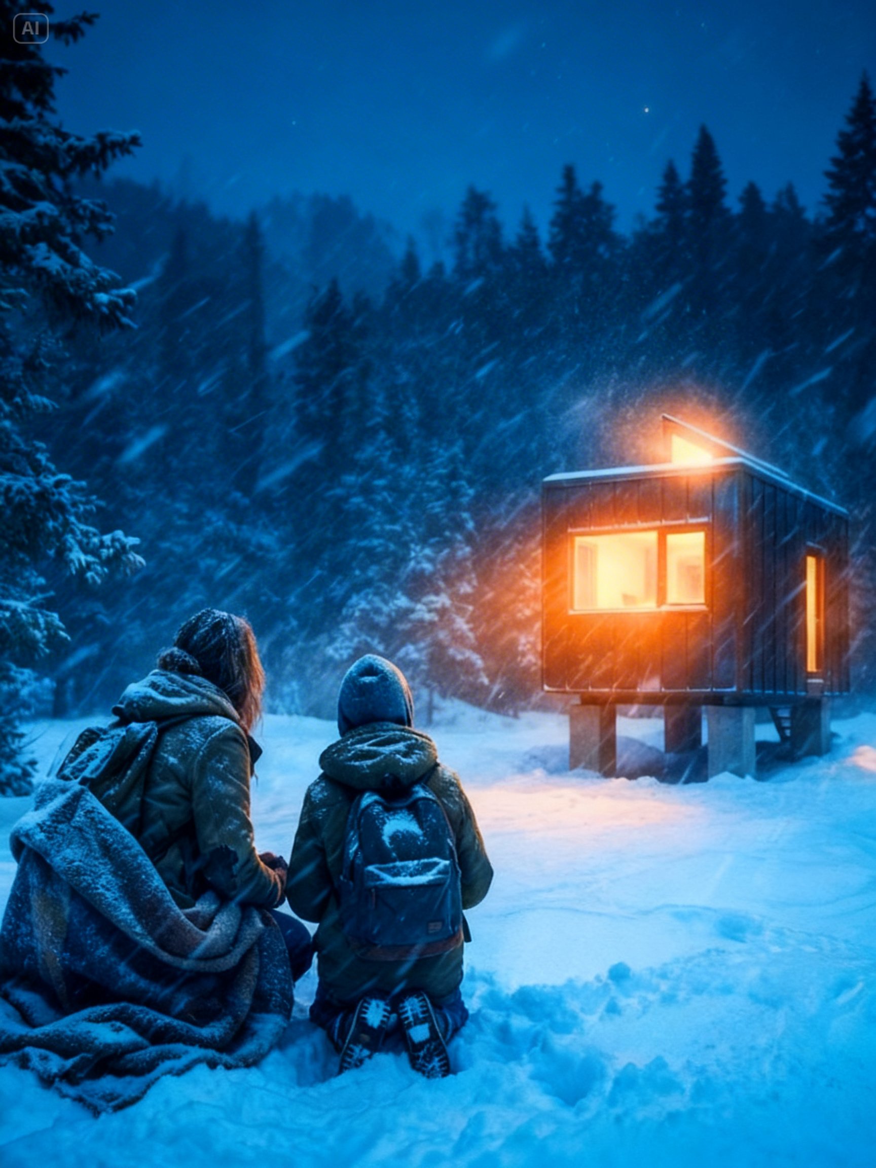 Trapped in a Blizzard, a Homeless Mom Discovered a Tiny Abandoned House — and Everything Changed!