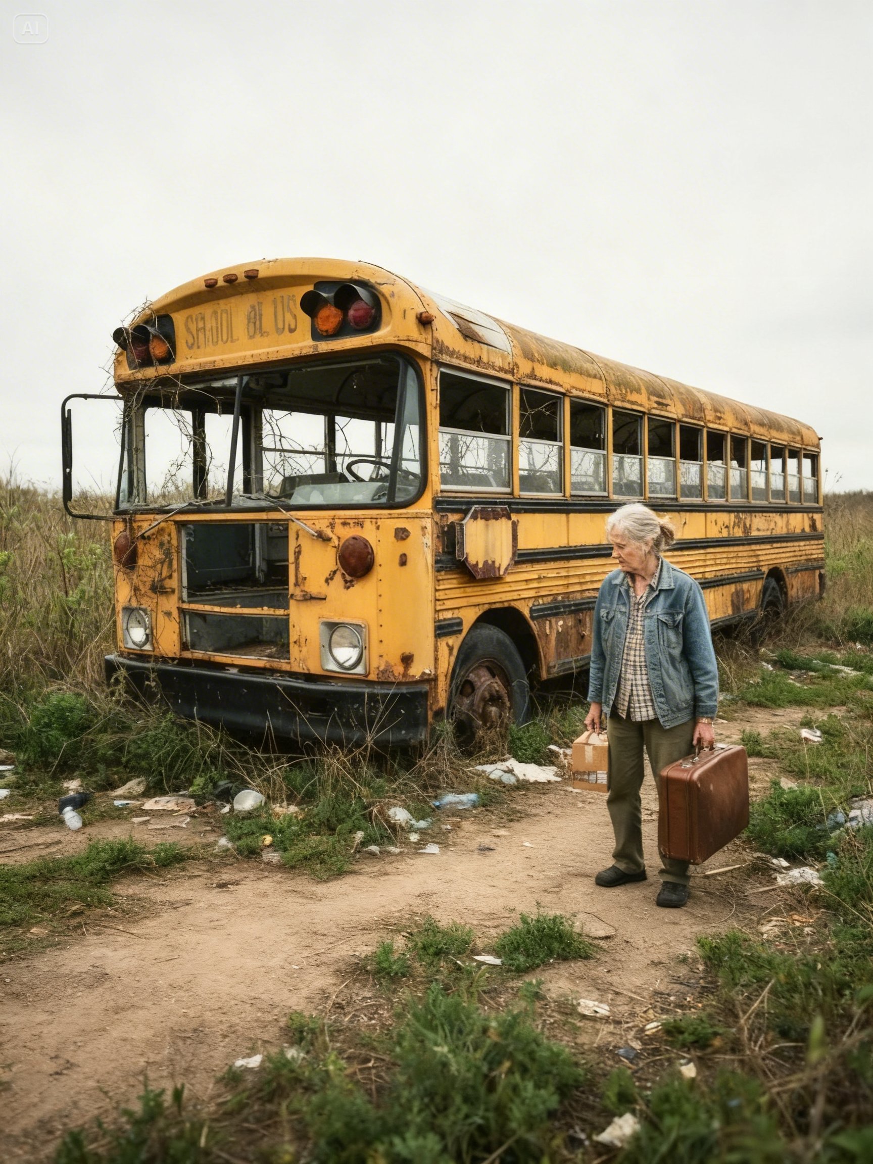 At 75, She Lost Everything And Slept In A Forgotten Bus -What She Found Inside Changed Everything!