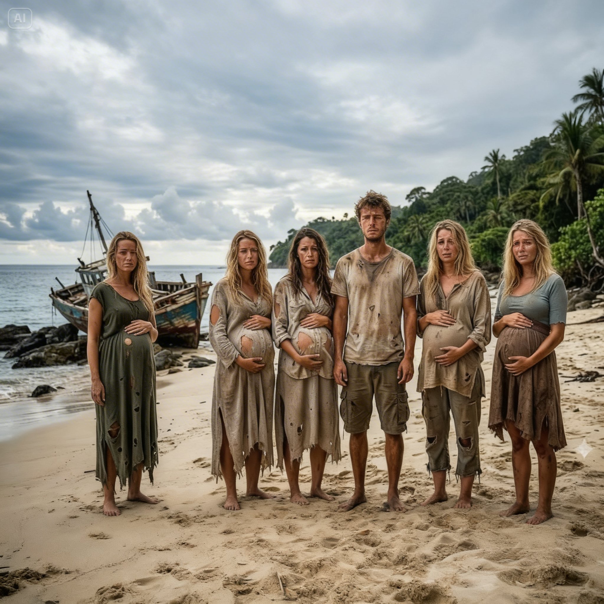 He Was Stranded With 5 Pregnant Women On A Deserted Island For 7 Years — What He Did Next Broke