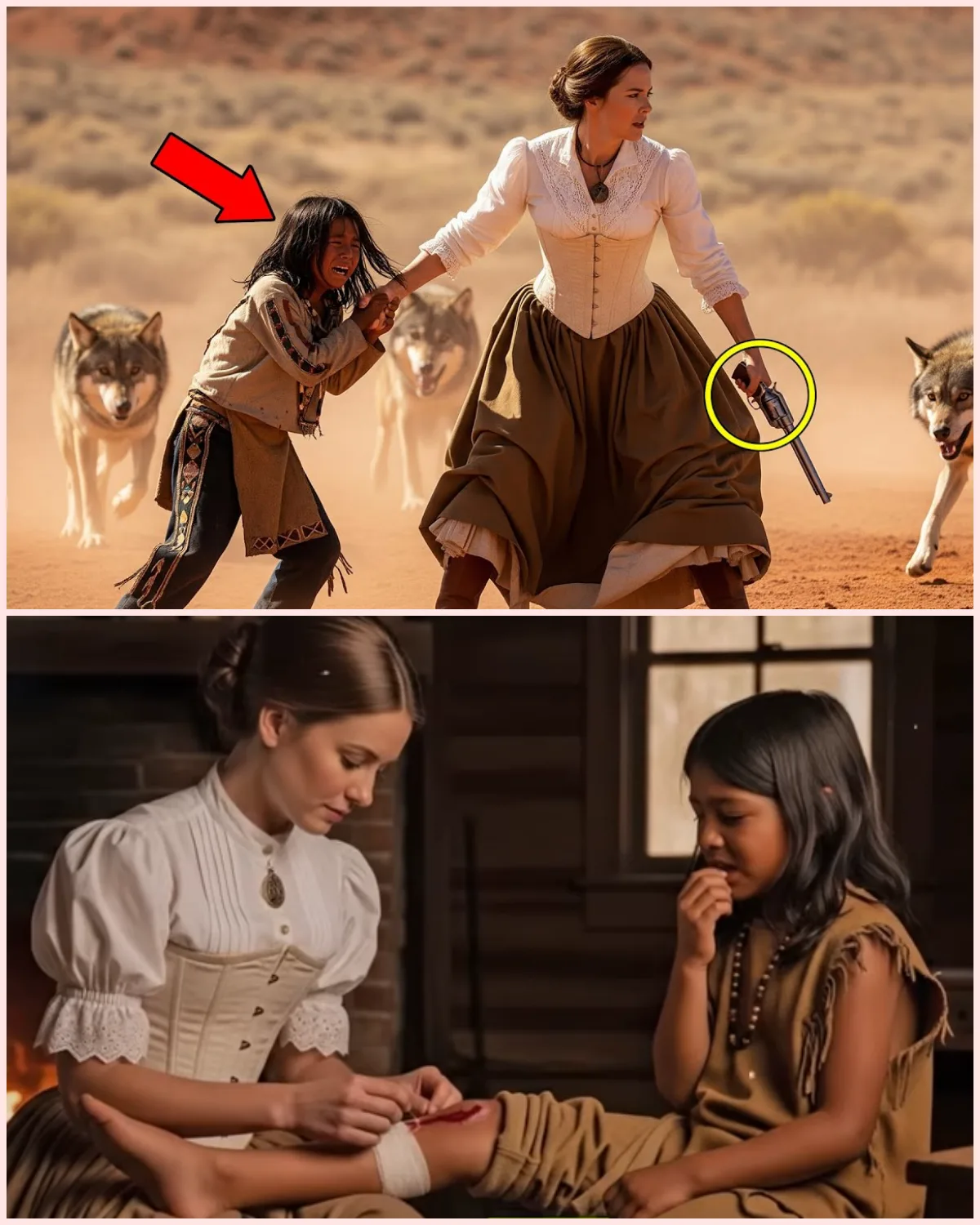 She Pulled a Crying Apache Boy From a Wolf Pack—That Night His Tribe Surrounded Her Cabin With Gifts