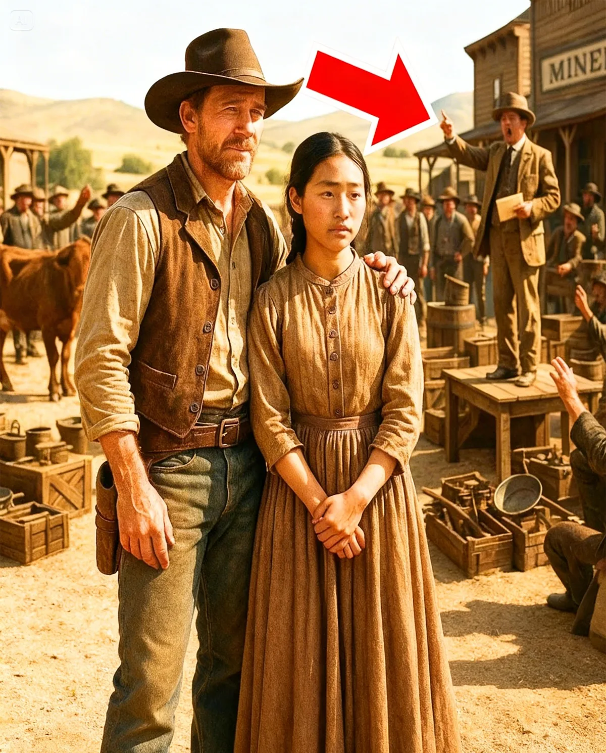 He Bought a Chinese Girl at Auction for 3 Dollars — And Gave Her His Ranch