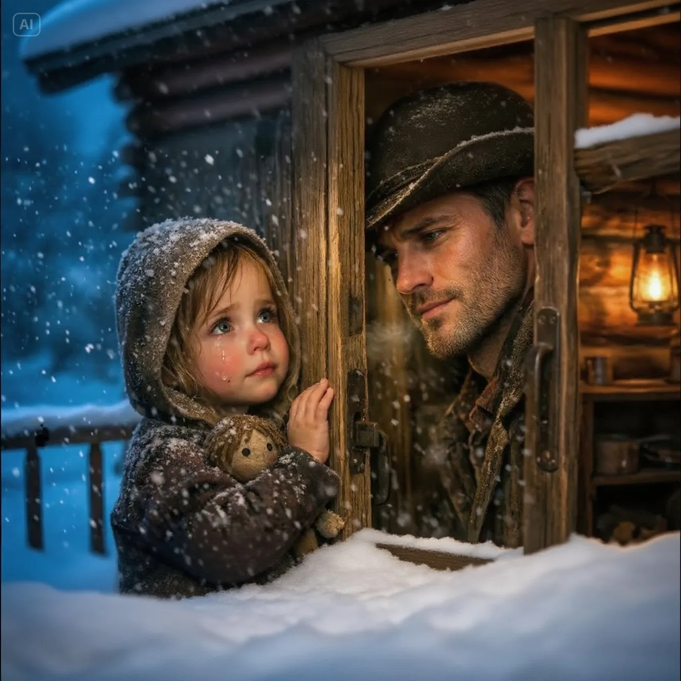 A Little Girl Knocked at Midnight “Mama Needs Help…”—The Widowed Rancher Lit Every Lantern…