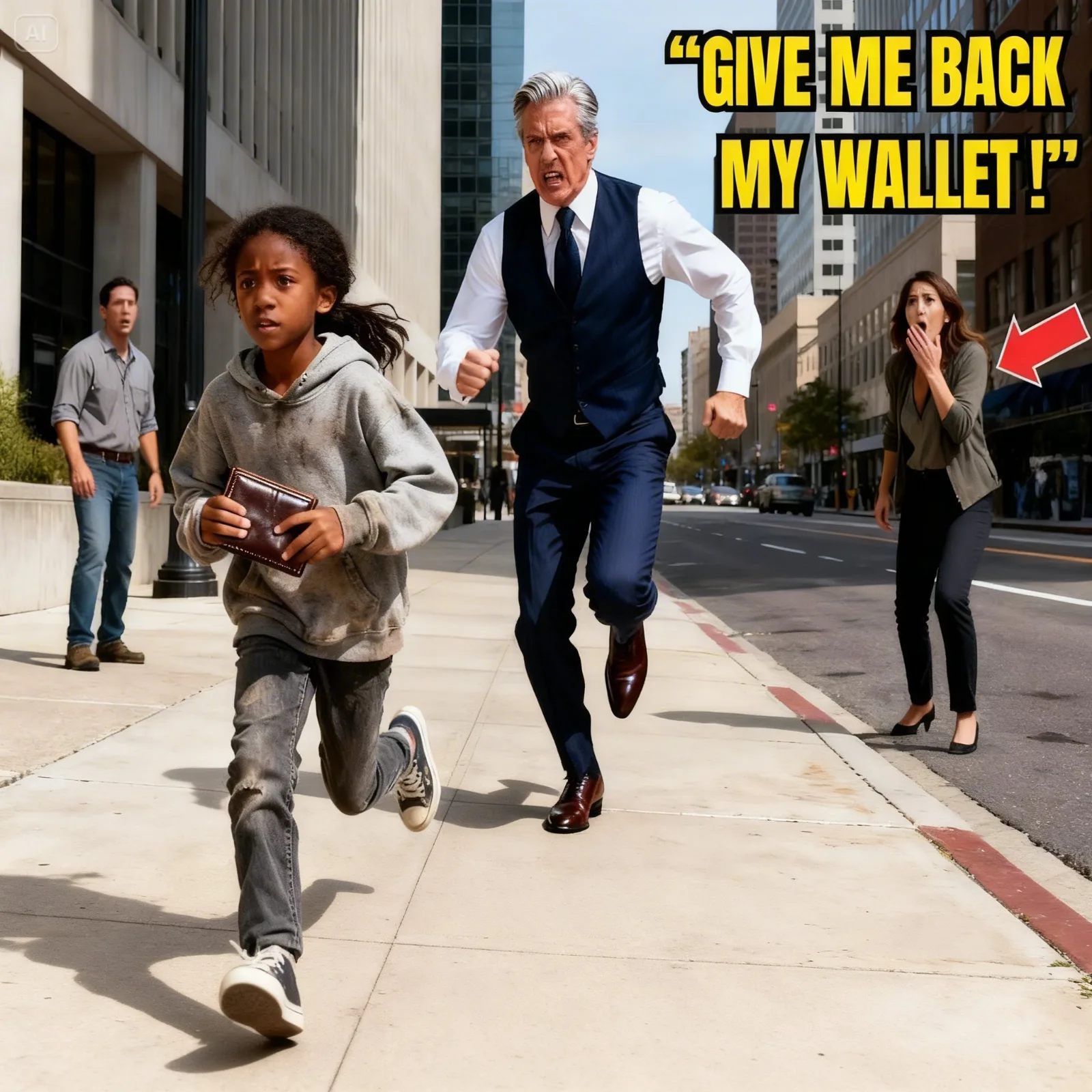 Billionaire Follows Homeless Girl Who Stole Wallet — She Leads Him to a Place That Breaks His Hear