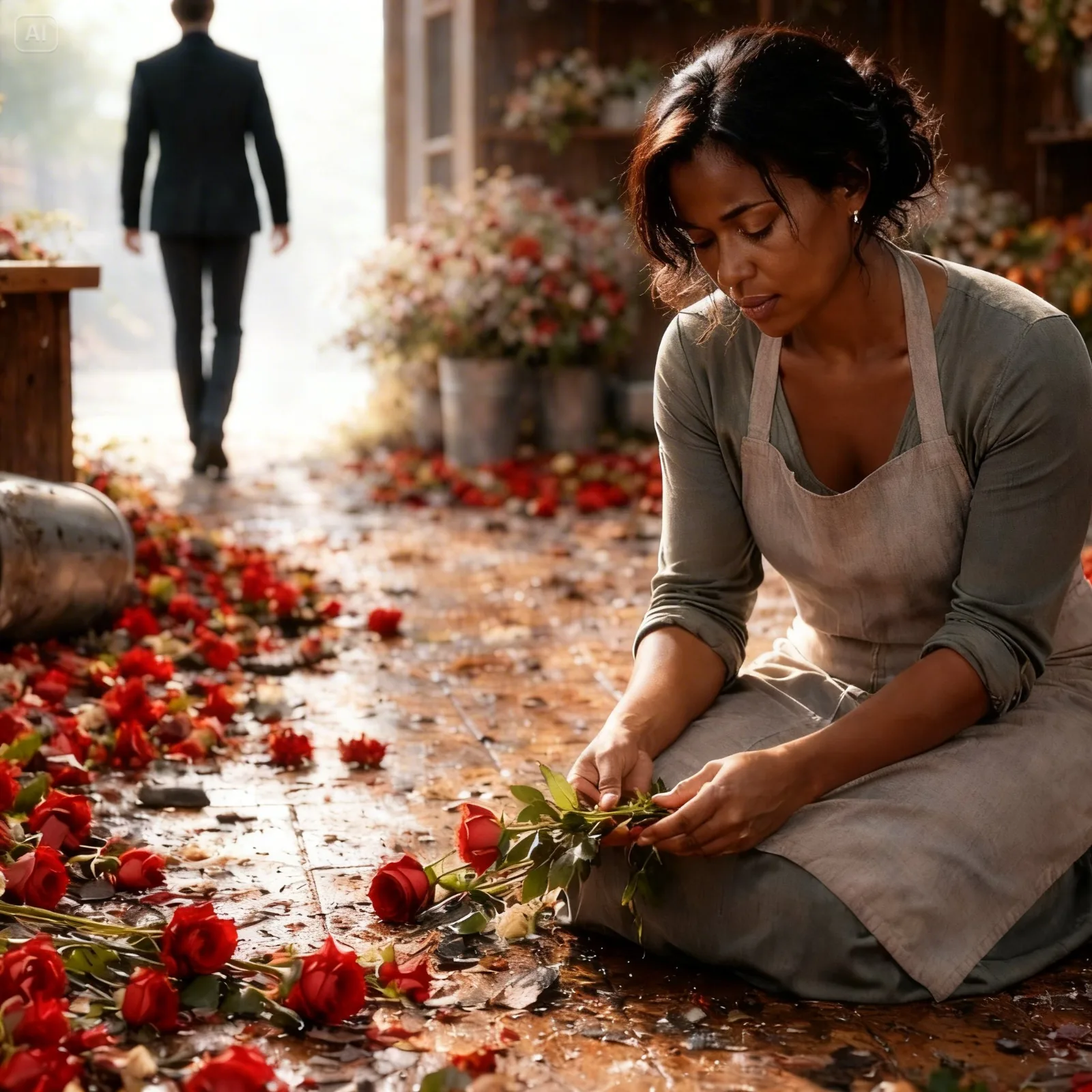 He Destroyed Her Flower Shop In Rage—Then Discovered She Saved His Mother’s Life.