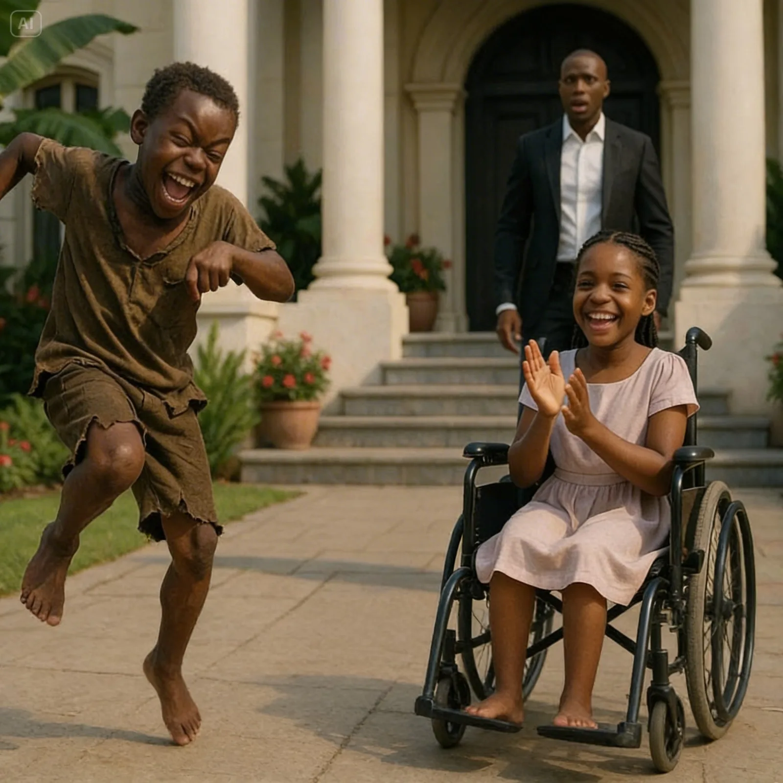 Billionaire Finds Homeless Boy Dancing for His Paralyzed Daughter… What Happens Next Will Shock You!