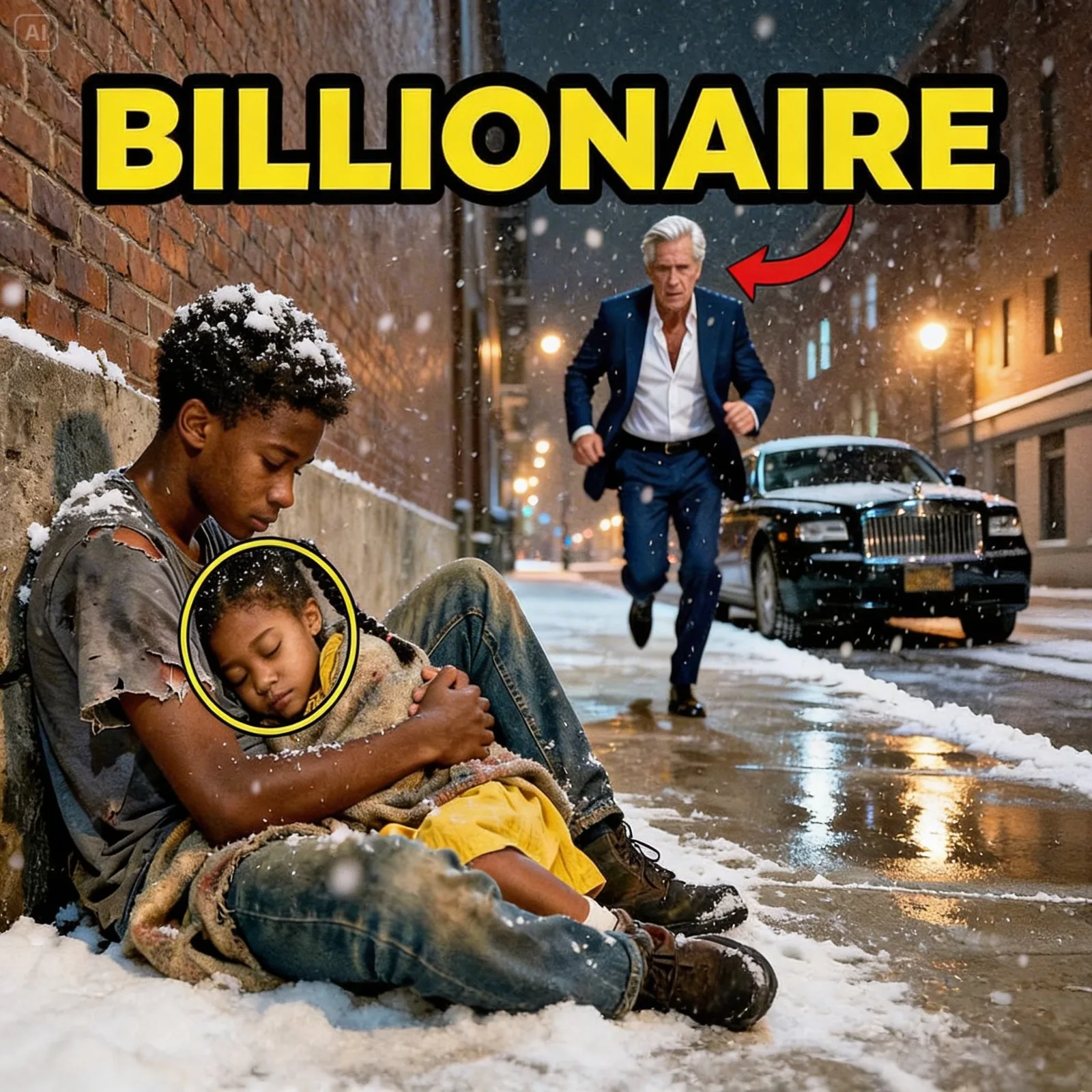 Billionaire Finds Two Children Freezing in a Blizzard — What He Does Next Changes Their Lives