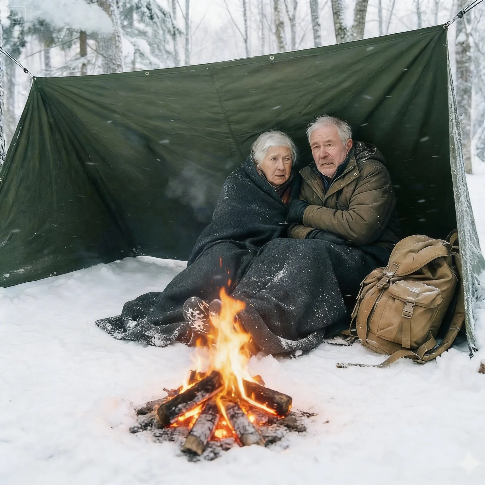 Betrayed by Their Own Children — An Elderly Couple Was Left to Die in a Freezing Tent… Until a Stranger Changed Everything