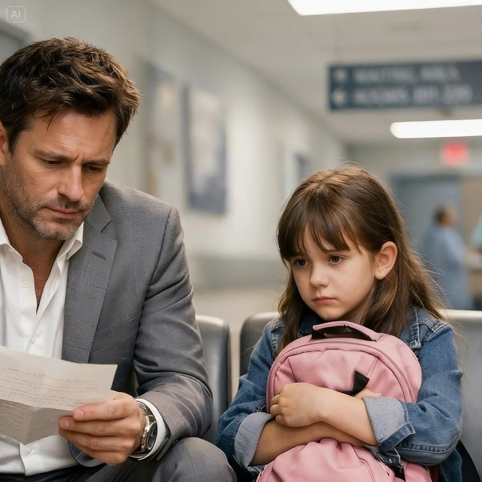 The millionaire received a call from the hospital… and discovered he had an 8-year-old daughter