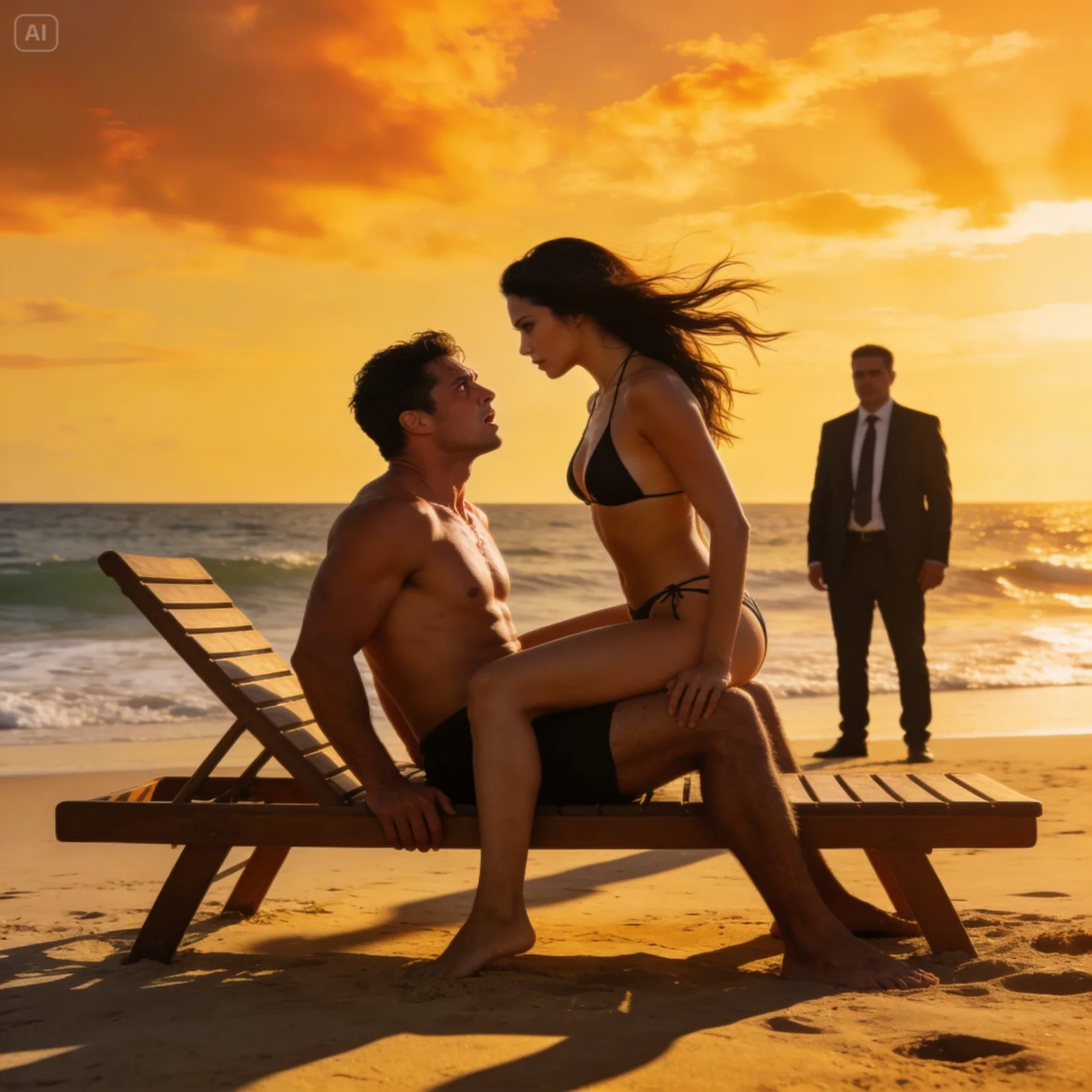 My Boss Sat On My Lap At The Beach And Said: “Don’t Move, My Ex Is Watching.”