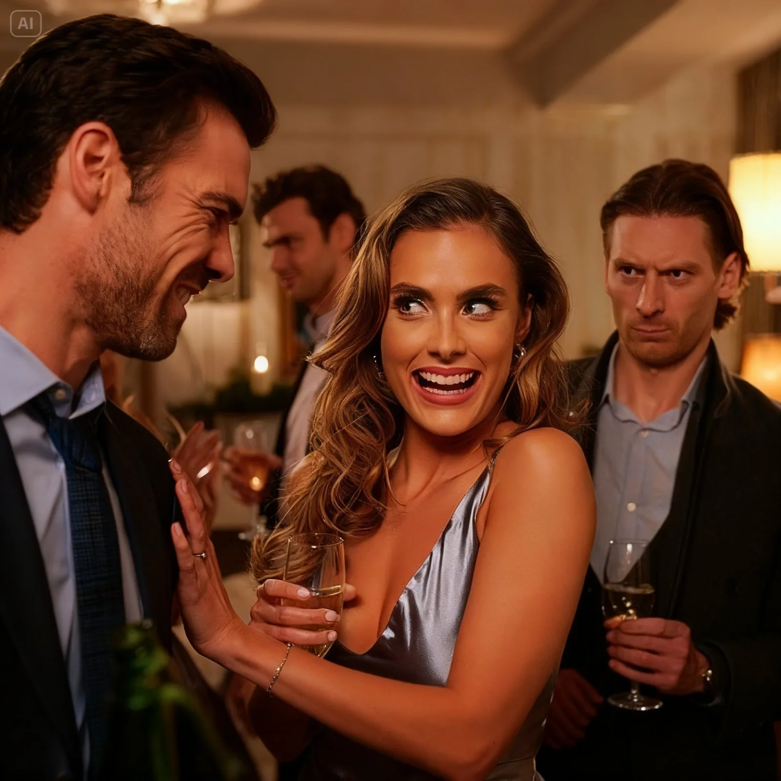 At Our Party I Flirted with Neighbour and My Stupid Husband Tried to Stop Me, But Then Silently Left