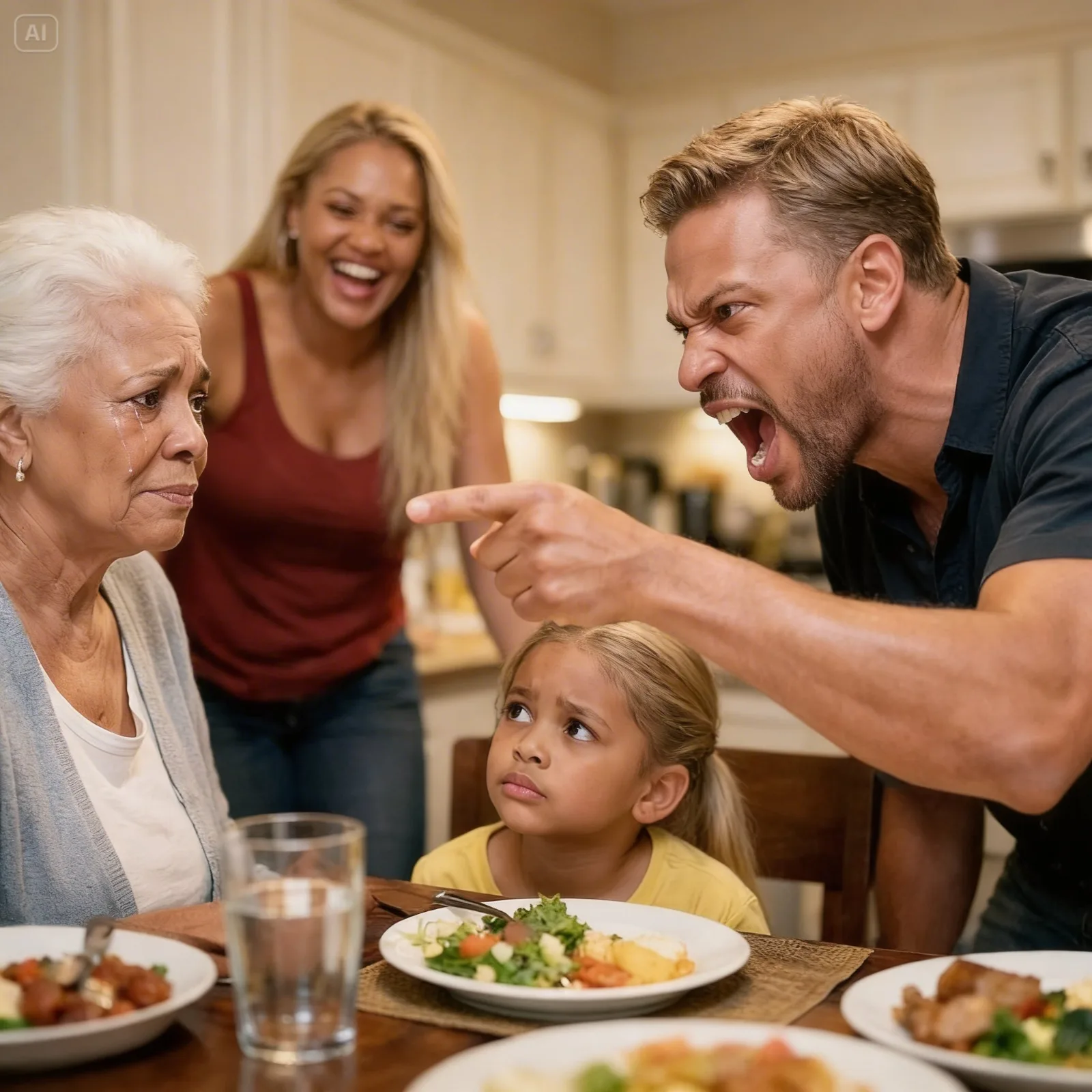 My son said, “You eat for free here,” so I smiled and made one silent phone call