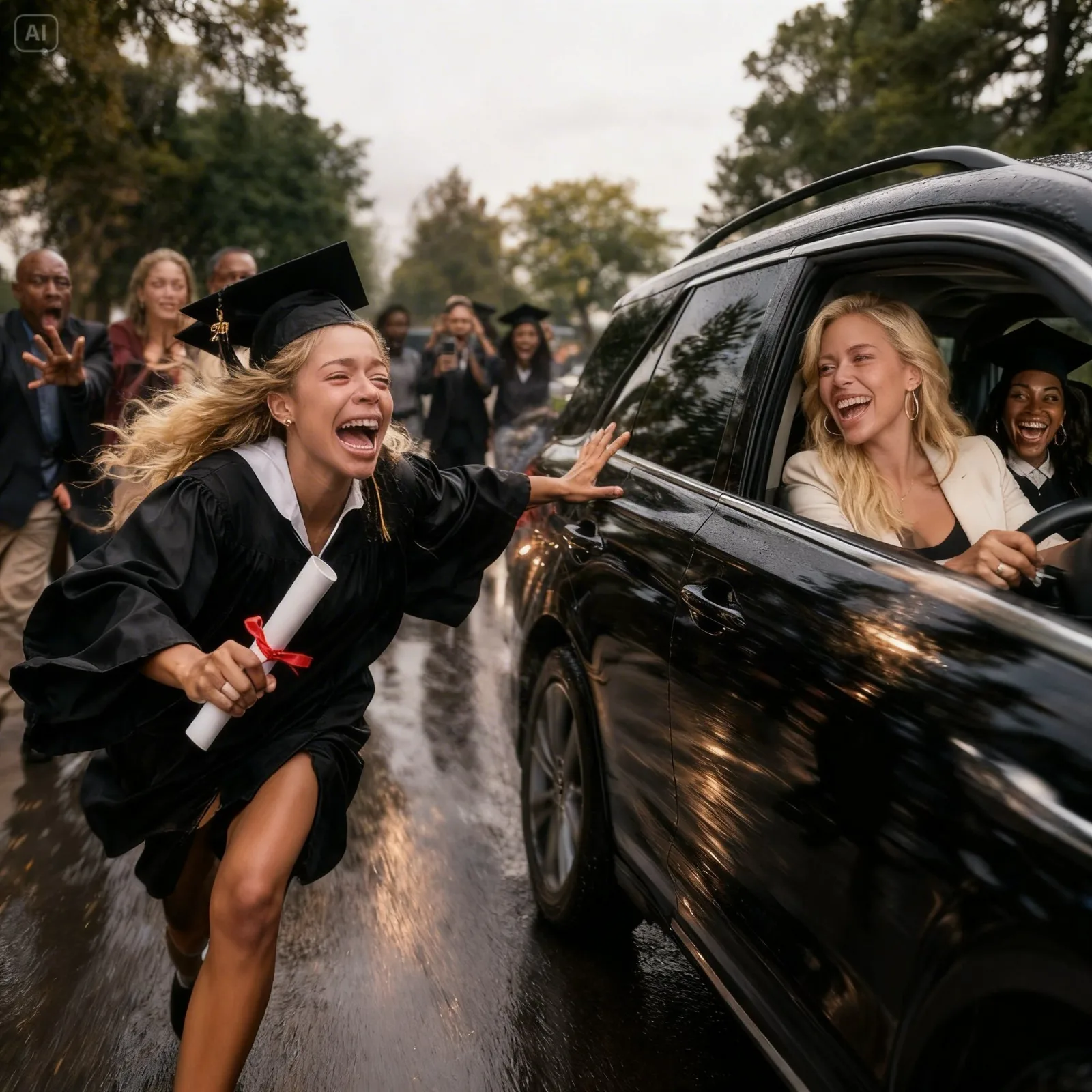 On her graduation her stepmother made her walk home while she drove her own daughter but when she….