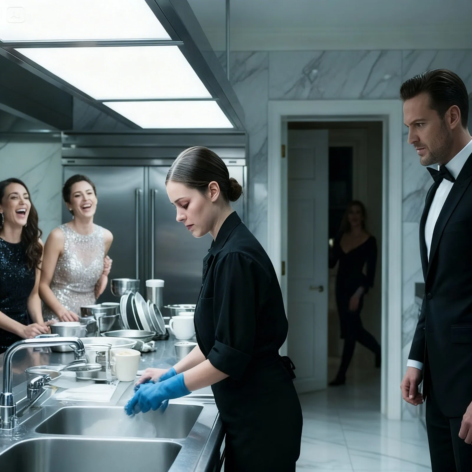 They Ordered Her to Wash Dishes at the Gala… Not Knowing Her Billionaire Husband Owned the Mansion