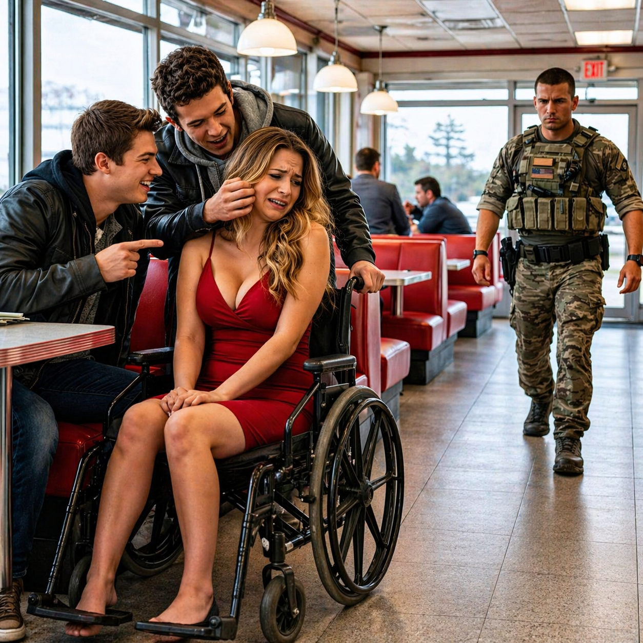Single Dad Navy SEAL Saves Disabled Billionaire at Diner – She Offers Him a Life-Changing Deal