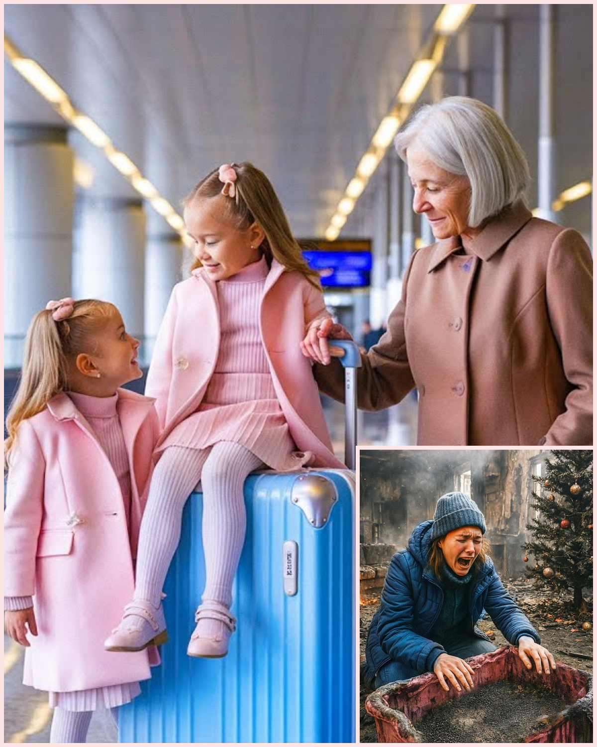 She Thought Her Twins Died in a Christmas Eve Fire, But 6 Years Later at Airport She Sees…