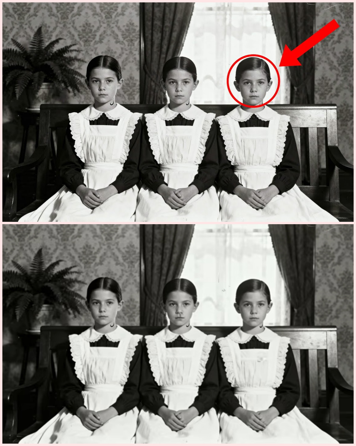 This 1902 Portrait of Three Orphan Girls Looks Normal — Until You See Their Identical Scar