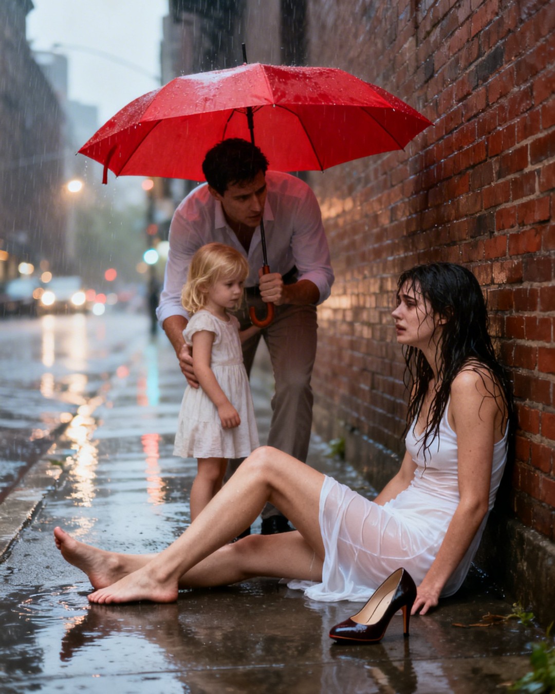 “Don’t hurt me, I’m injured,” the billionaire pleaded… and the single father’s reaction left her speechless.