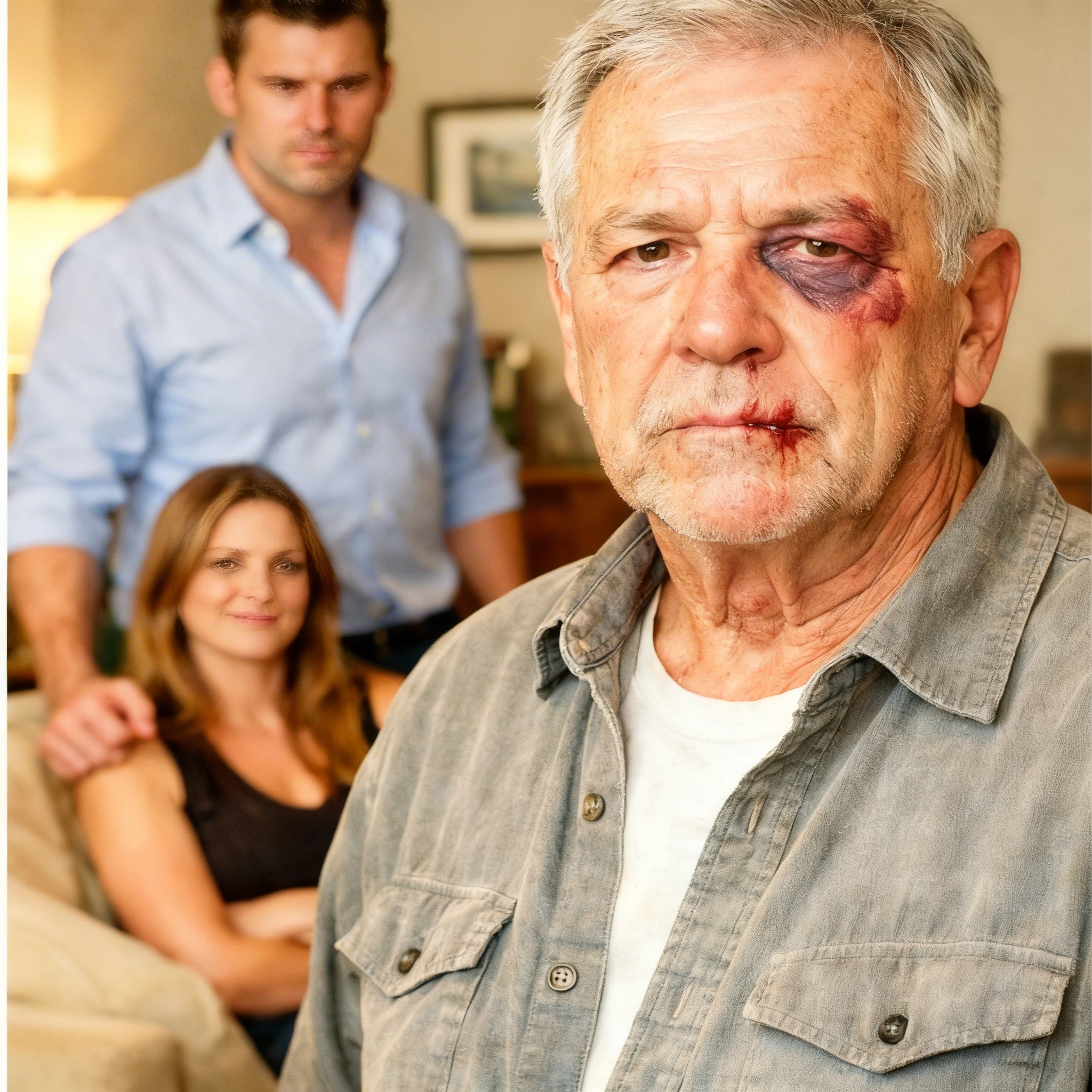 After enduring 30 blows in front of his daughter-in-law, the father remained silent until he heard her say: “This house is mine now,” and at dawn, he left empty-handed.