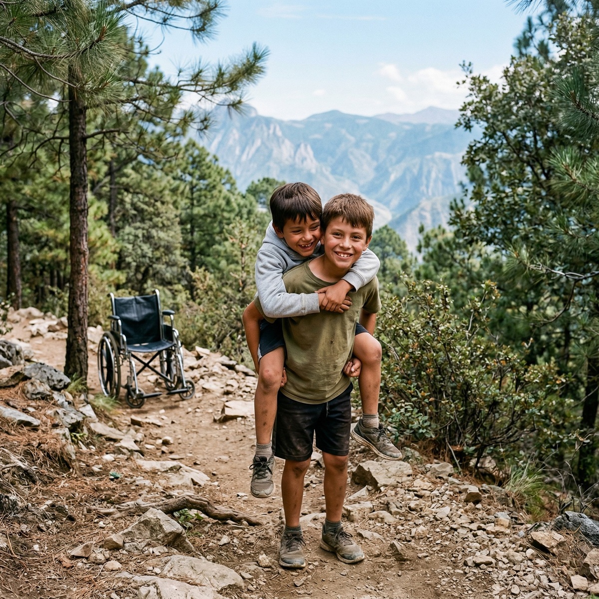 My 12-year-old son carried his wheelchair-bound friend on his back during a camping trip so that he wouldn’t feel left out; the next day, the headmistress called me and said, “You need to come running to school right now.”