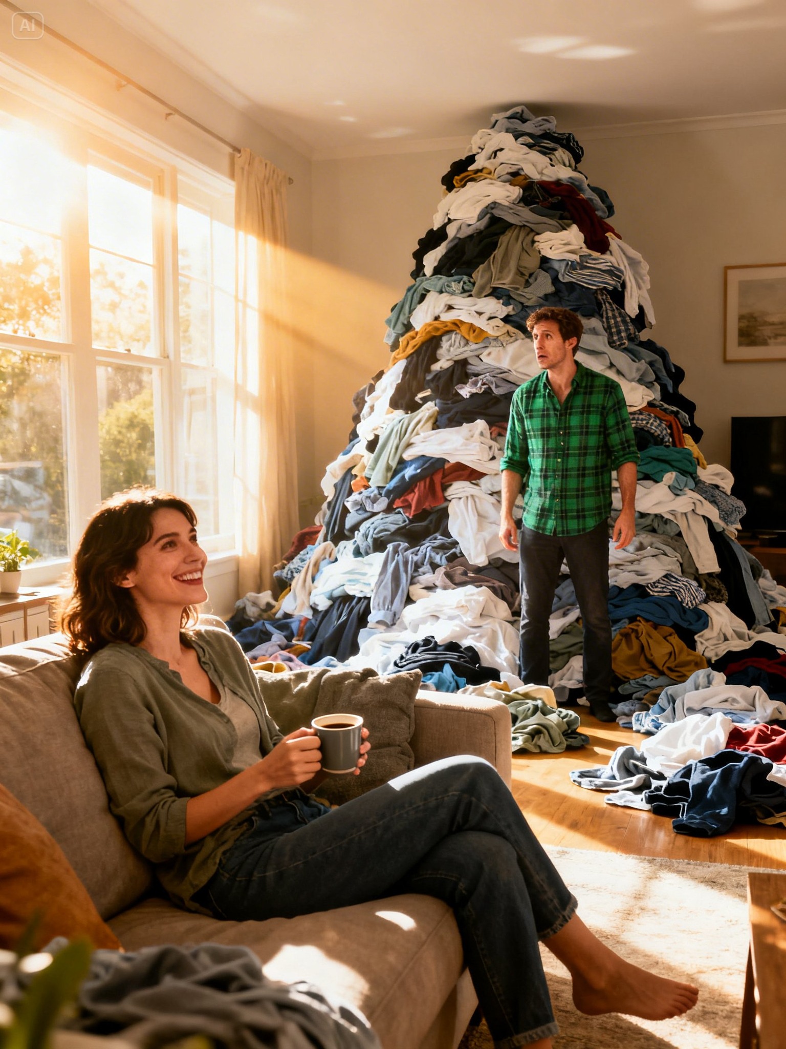 “After ten years of marriage, my husband announced that from now on, everything between us would be divided equally — but he forgot one very important detail.