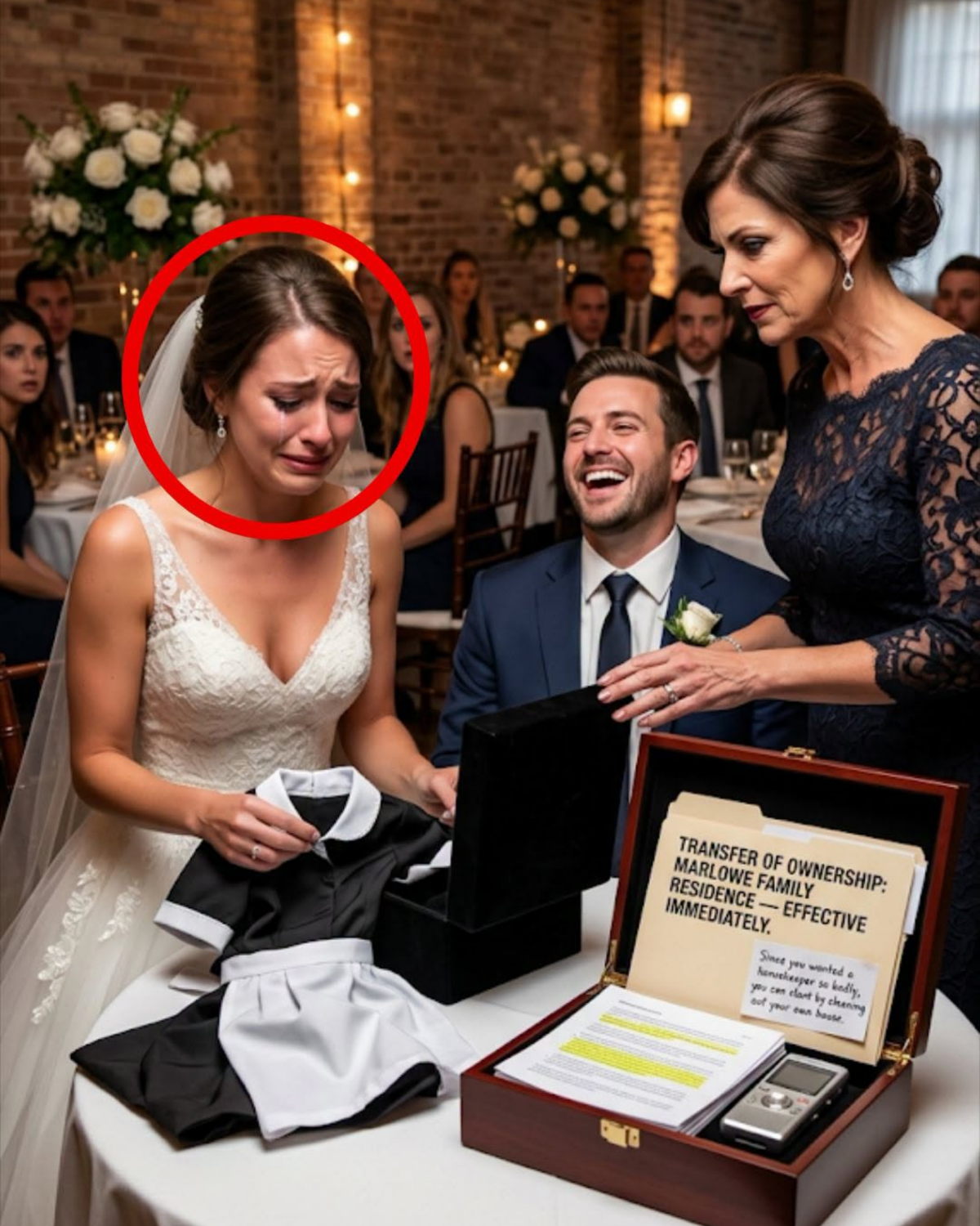 I was smiling through my daughter’s vows when her mother-in-law slid a velvet gift box onto the table. “For the bride,” she purred