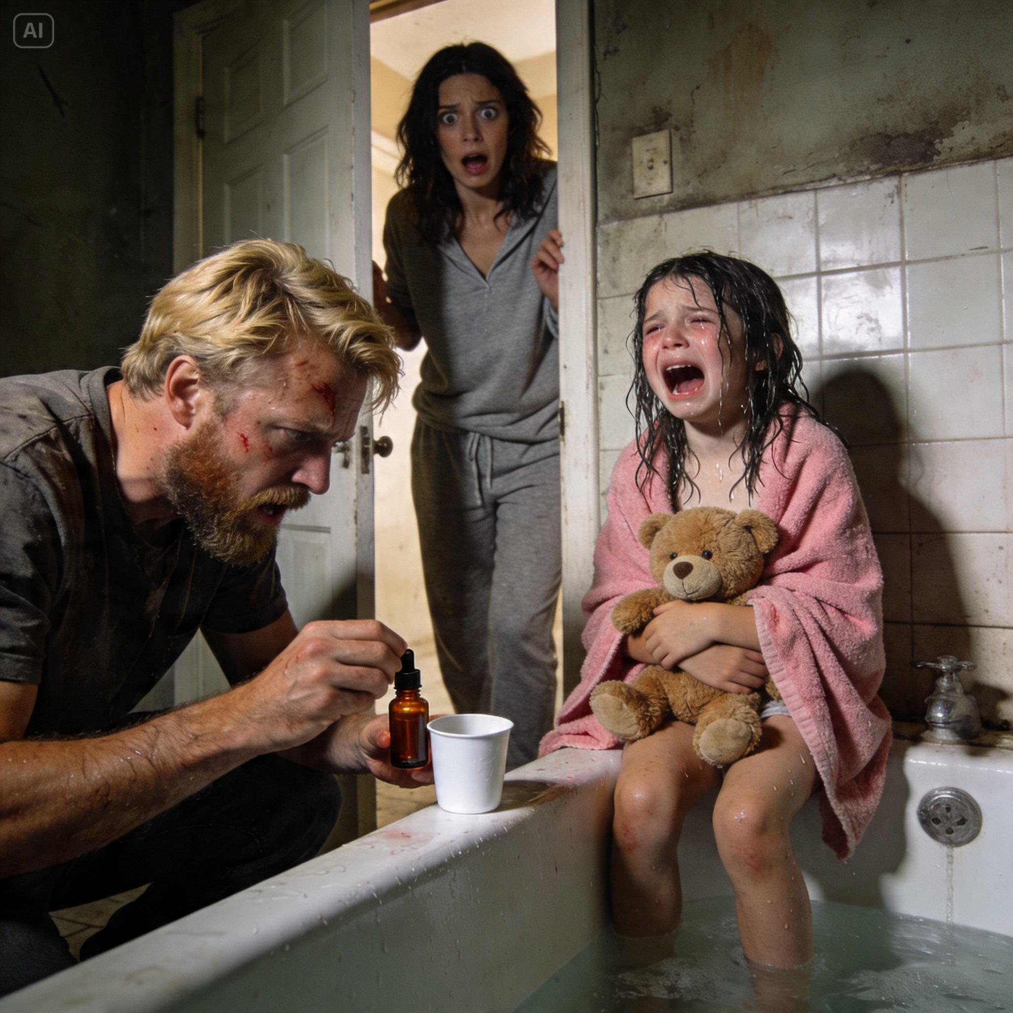 My five-year-old daughter always took a bath with my husband. They stayed in there for more than an hour every night. When I finally asked what they were doing, she burst into tears and said, “Daddy says I can’t talk about the bathroom games.” The following night, I peered through the cracked bathroom door… and ran for my phone.