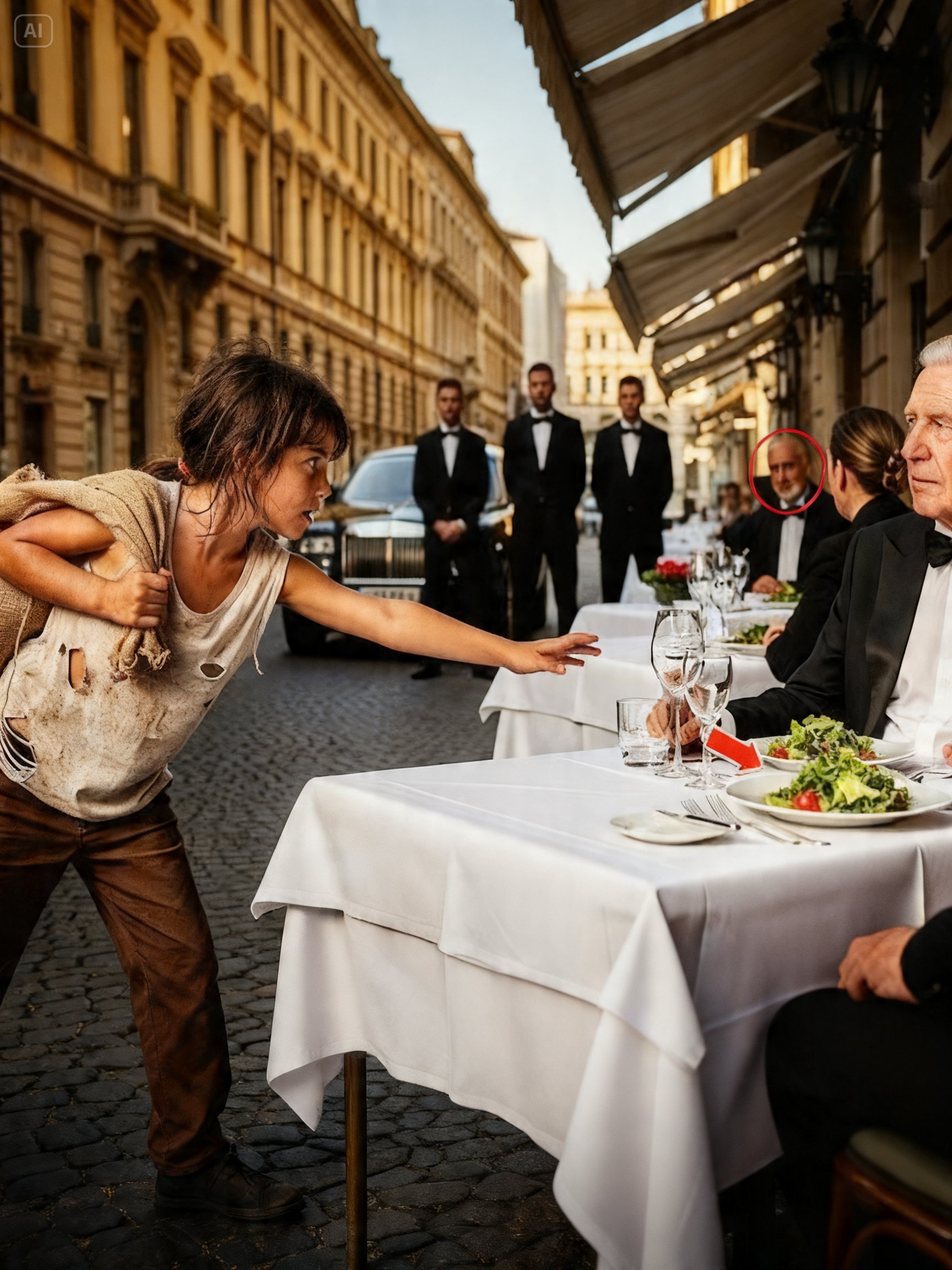 The beggar girl said, “Don’t eat that!” The billionaire wouldn’t have listened unless he saw it for