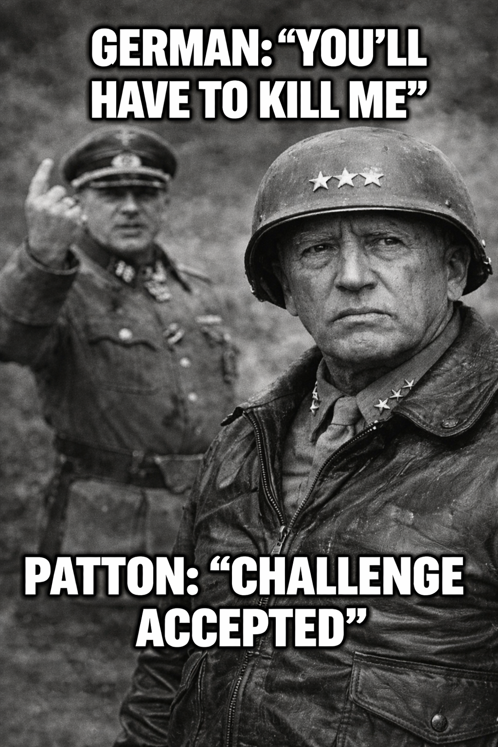 What Patton Did After a German Commander Said “You’ll Have to Kill Me”?