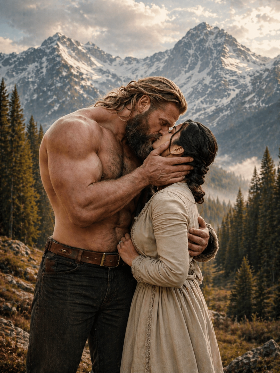 “I Haven’t Seen A Woman In 10 Years” — The Mountain Man Kissed The Bride, Then Married Her