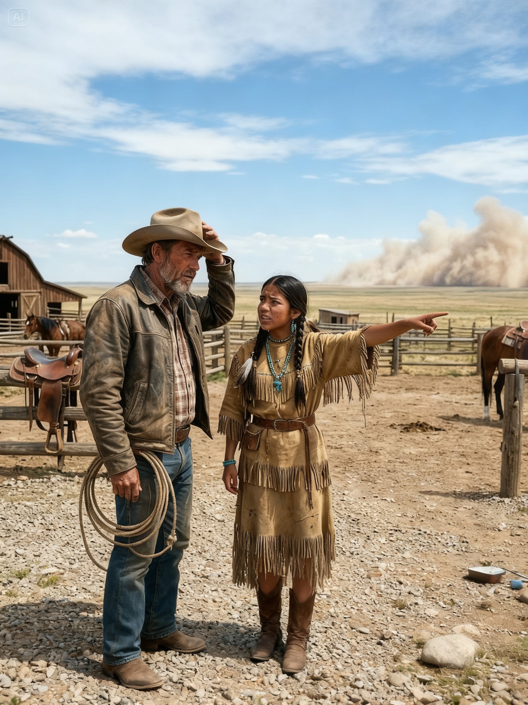 The Rancher Saw an Apache Girl Watching His Land — Then She Asked for Something Unexpected