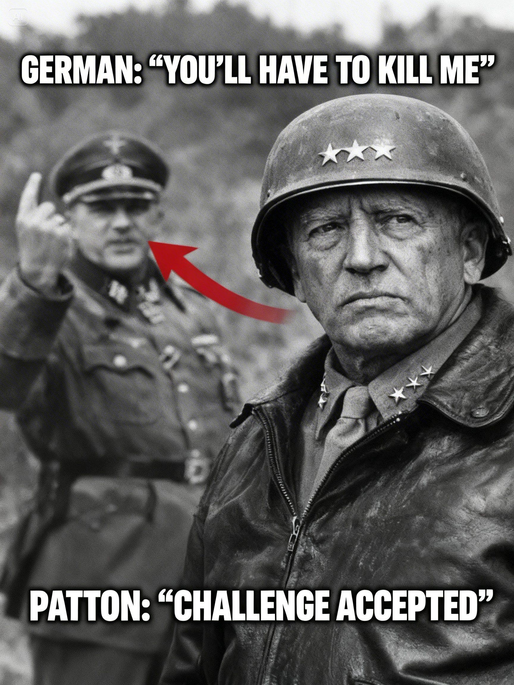 What Patton Did After a German Commander Said “You’ll Have to Kill Me”?