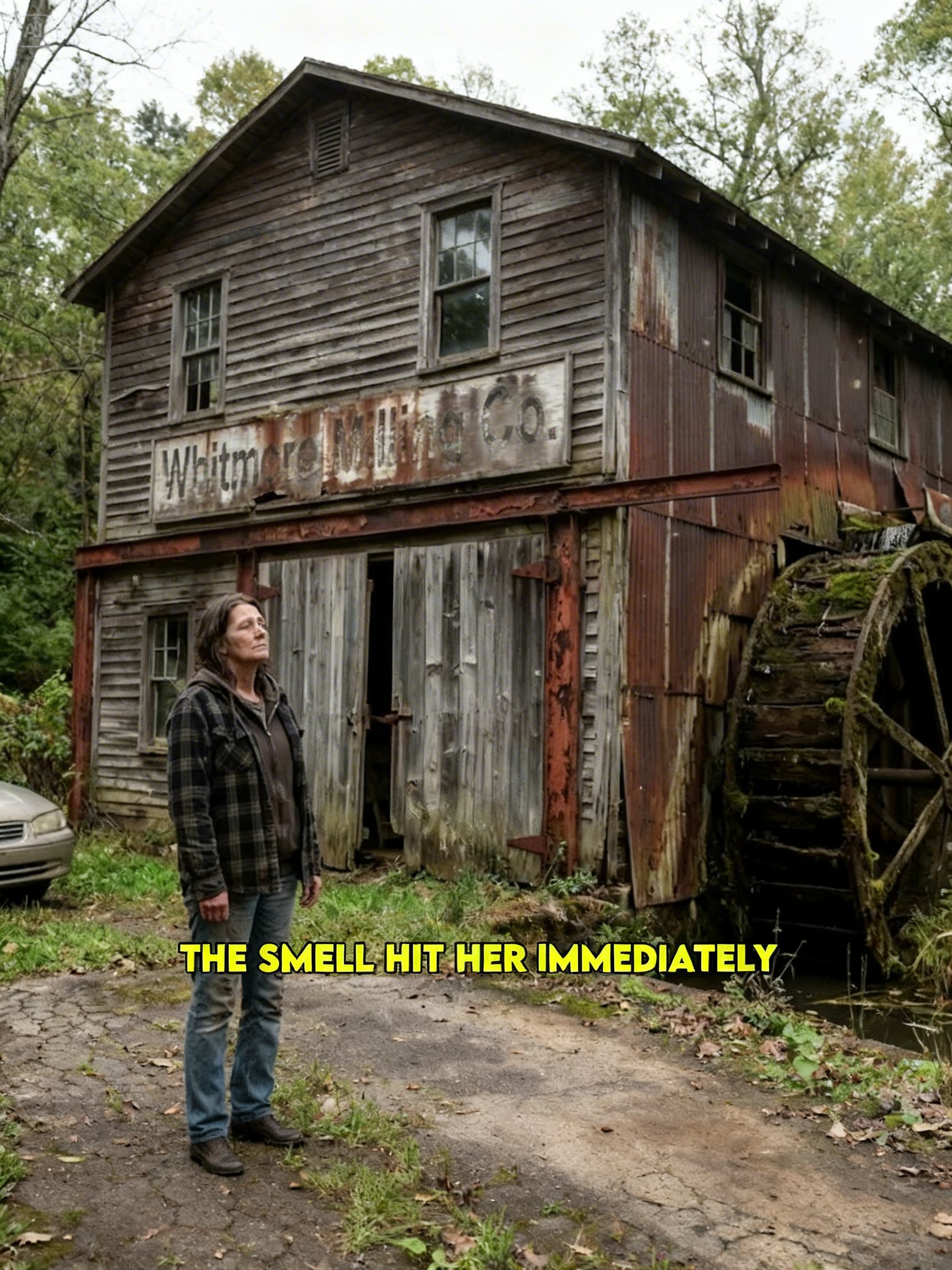 Widow Living in Her Car – They Said She Inherited a Rusted Grist Mill, What Was Inside Made Her Rich