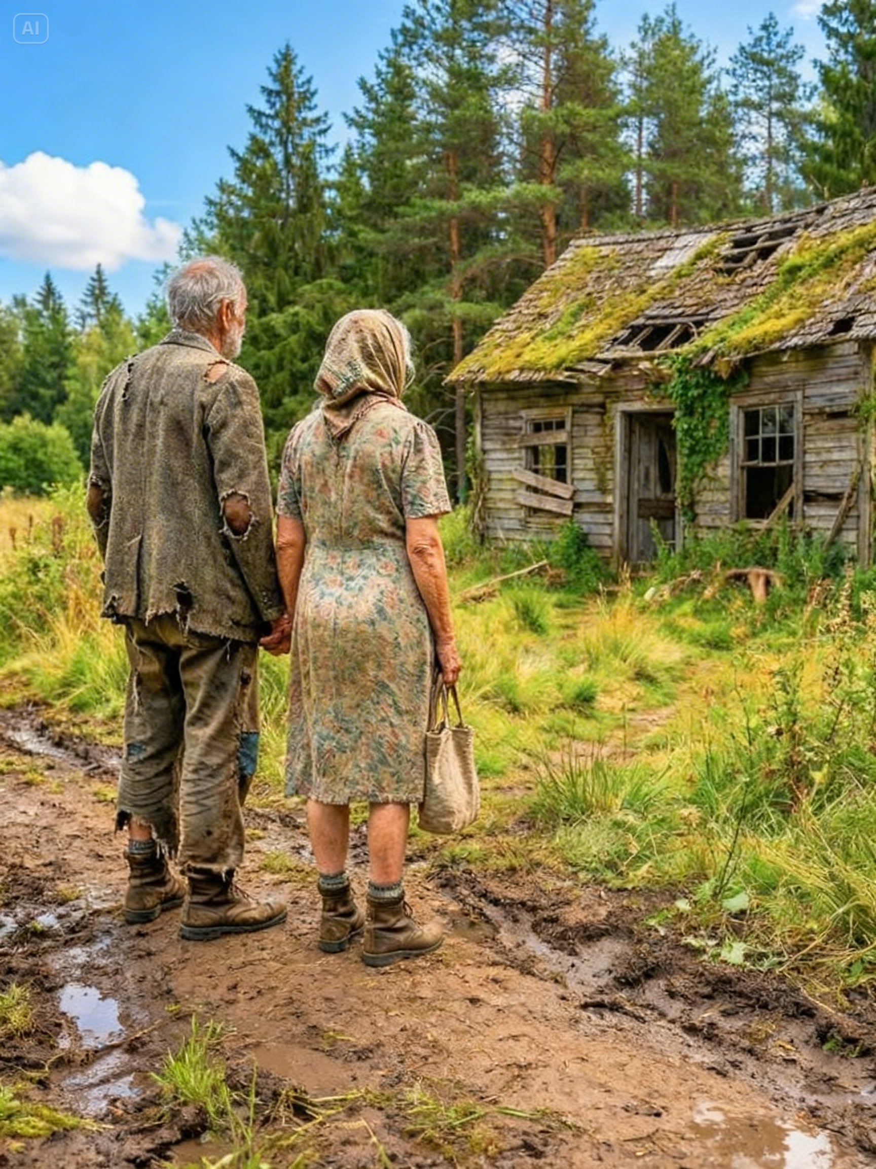 They Laughed at Old Couple Who Inherited Only a Tiny Cabin — Until They Opened the Door.