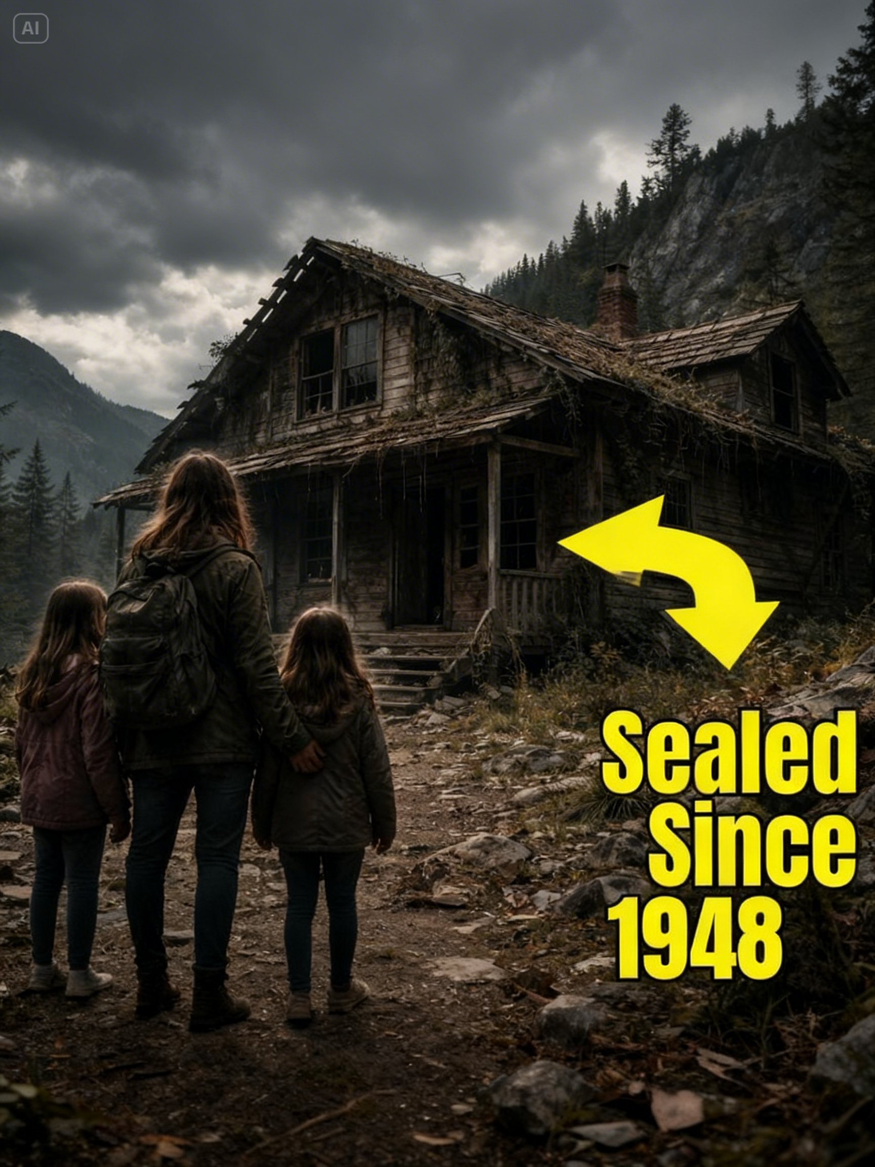 Homeless Mom Inherited Grandfather’s Mountain Cabin Sealed Since 1948 — When She Opened It